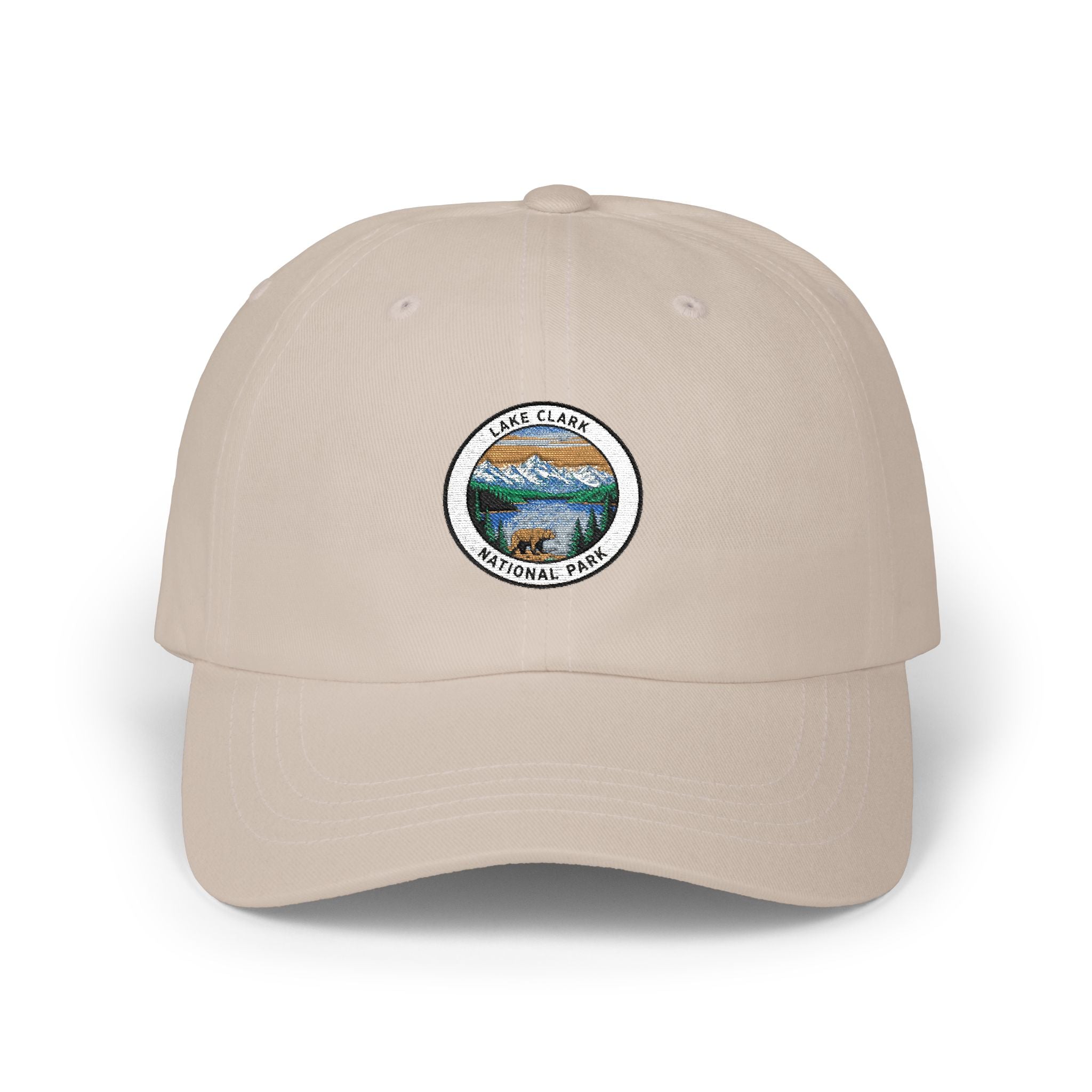 Yellowstone National Park landscape Dad Cap | embroidered patch style hat