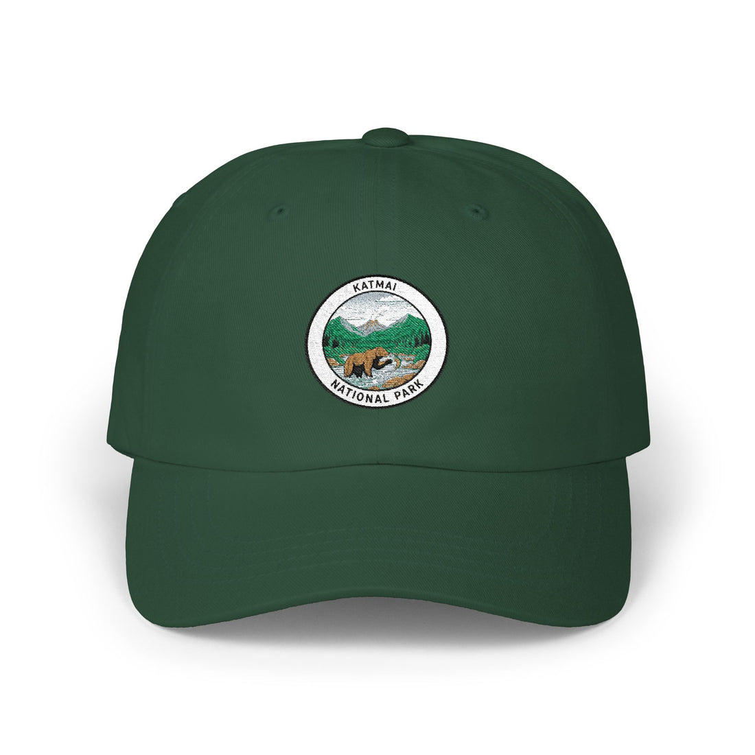 Katmai Mountain National Park patch Dad Cap | vintage hiking outdoors logo