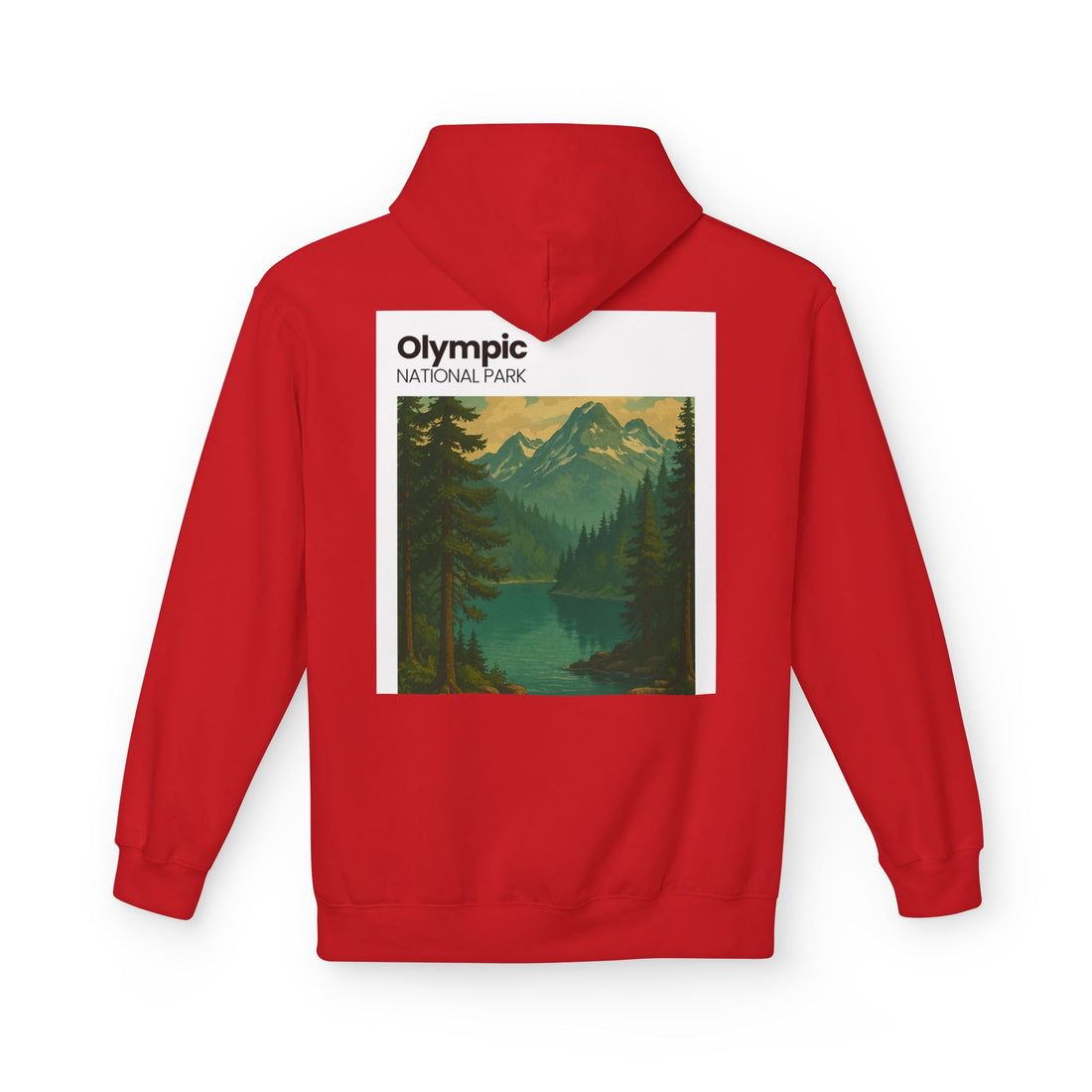 Olympic National Park landscape Hoodie | Mountain Lake Scenic Apparel