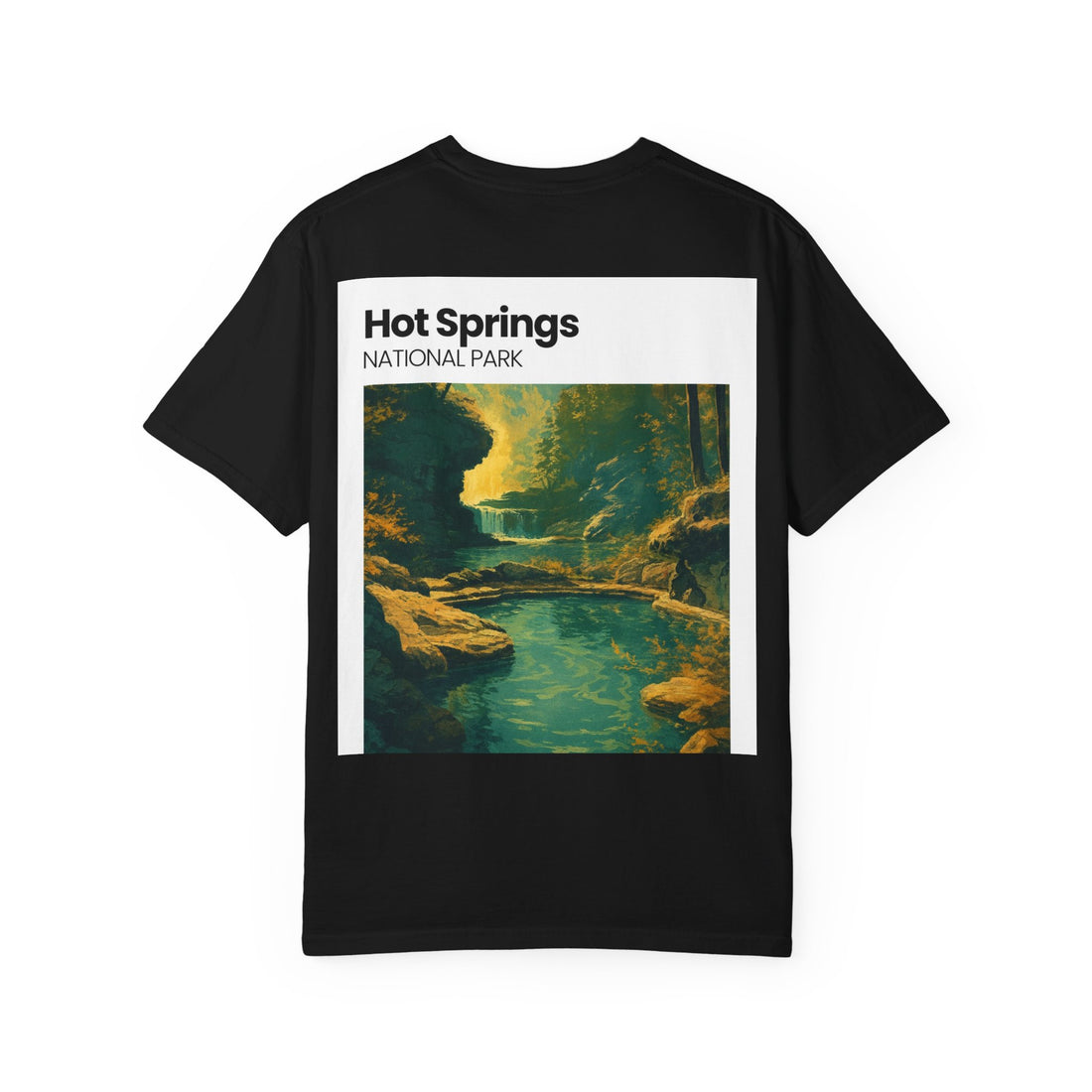 Hot Springs National Park graphic T-shirt | Scenic Hot Spring Illustration