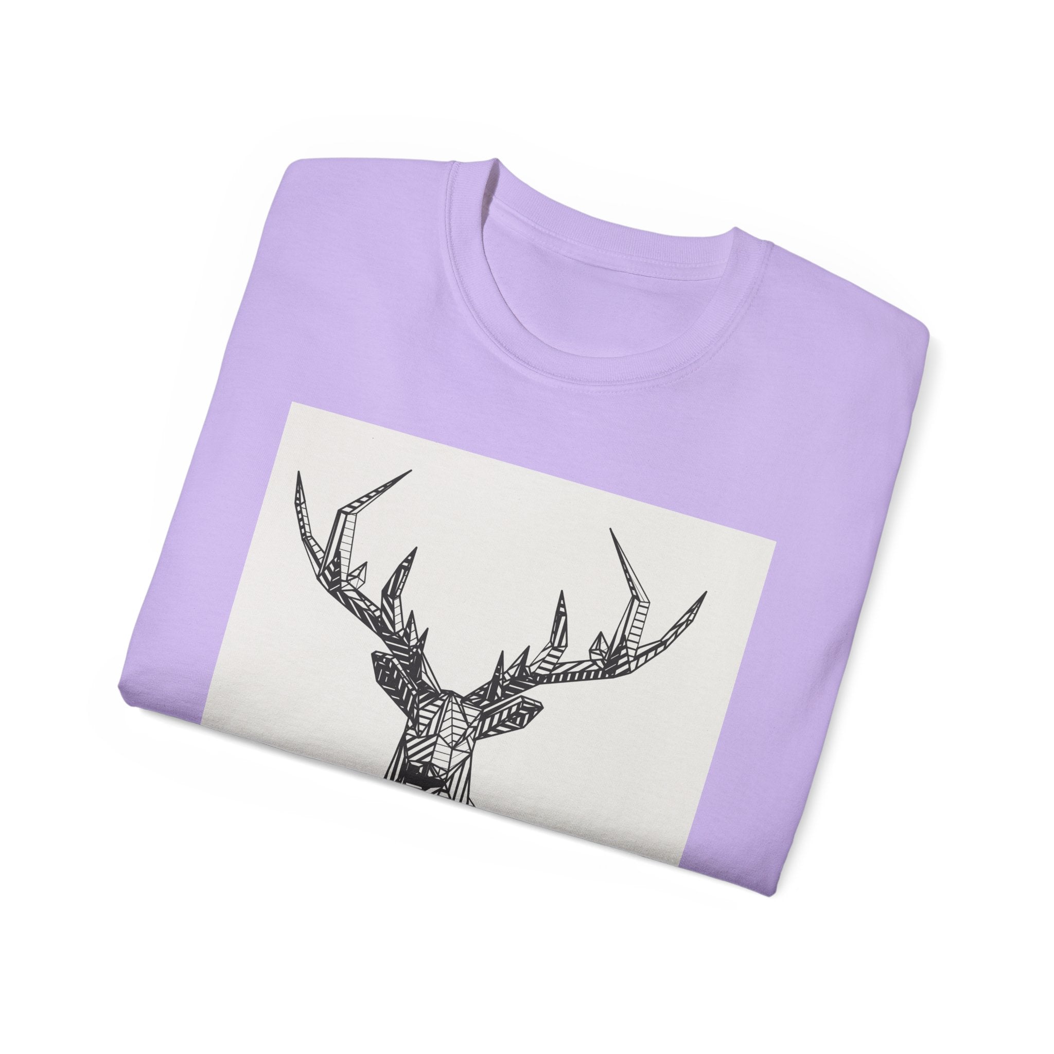 Geometric Deer Graphic Tee - Unisex Ultra Cotton T-Shirt