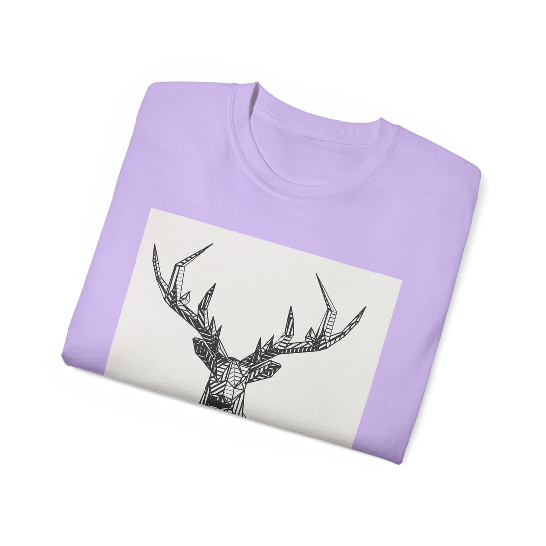 Geometric Deer Graphic Tee - Unisex Ultra Cotton T-Shirt