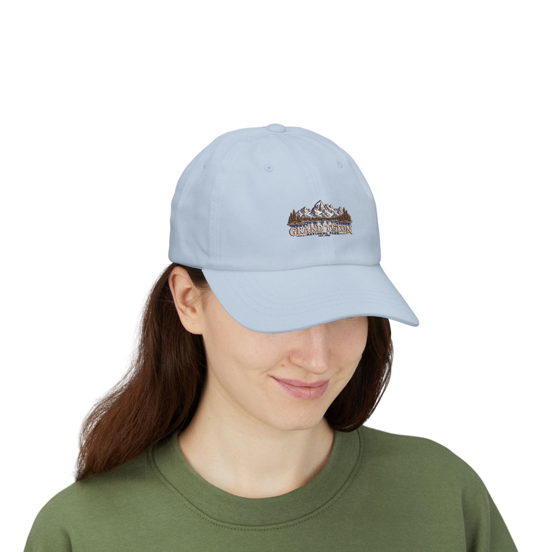 Grand Teton National Park Lake Reflection Dad Cap