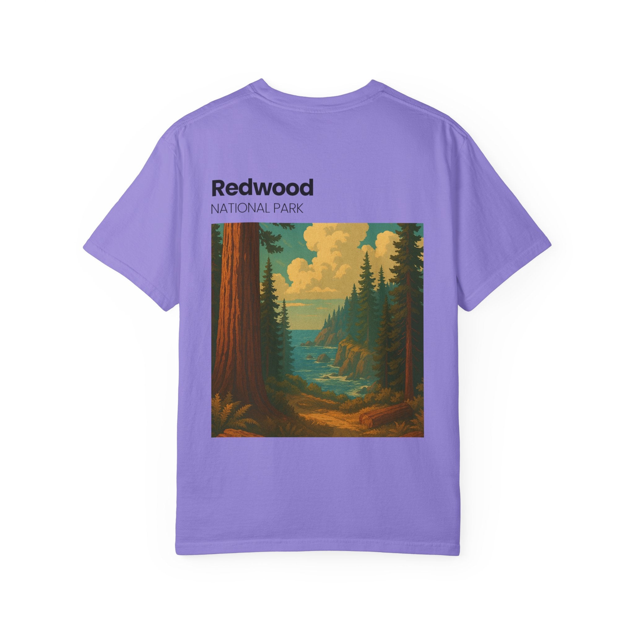 Redwood National Park landscape T-Shirt | Vintage nature scene