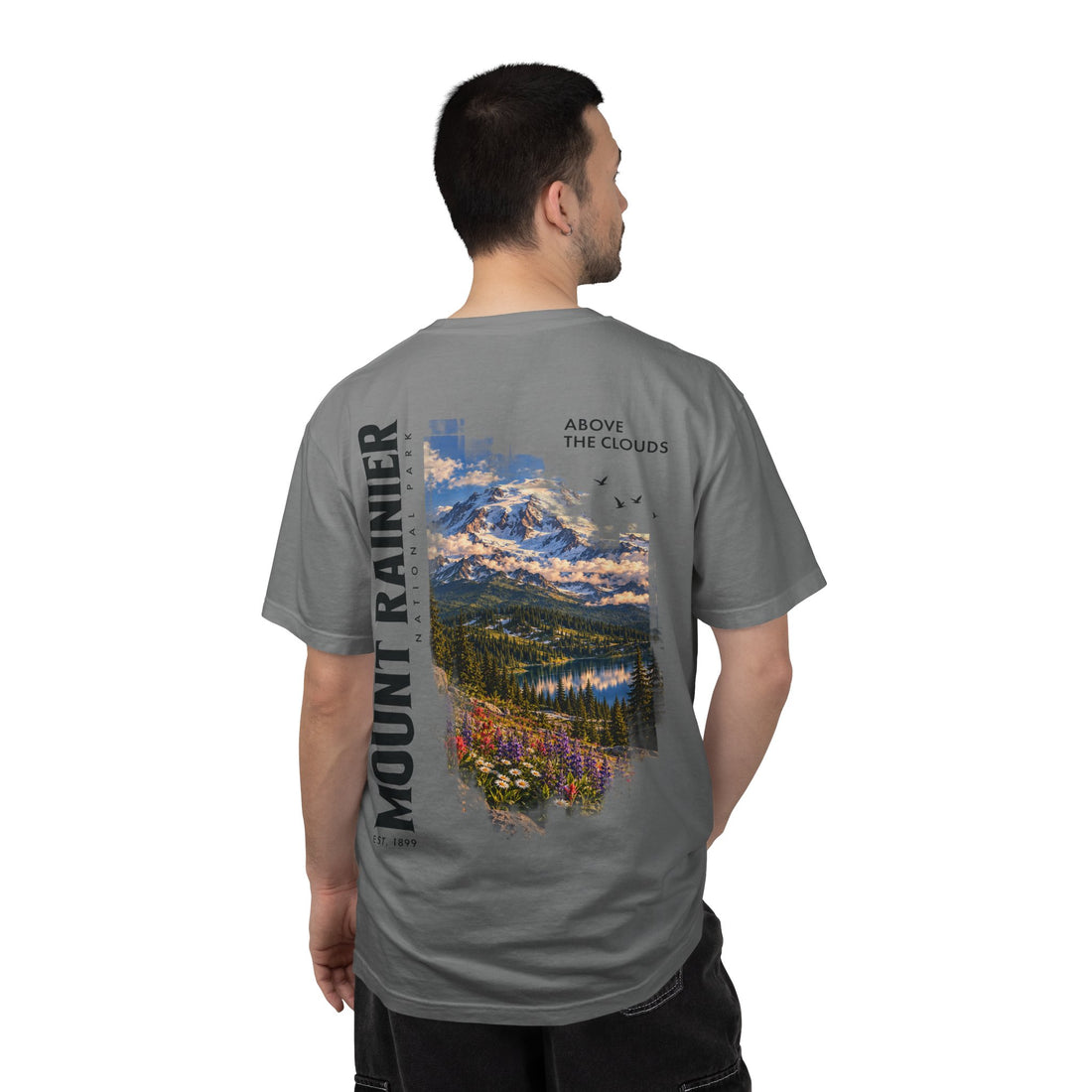 Mount Rainier National Park – Alpine Scene Graphic T-Shirt