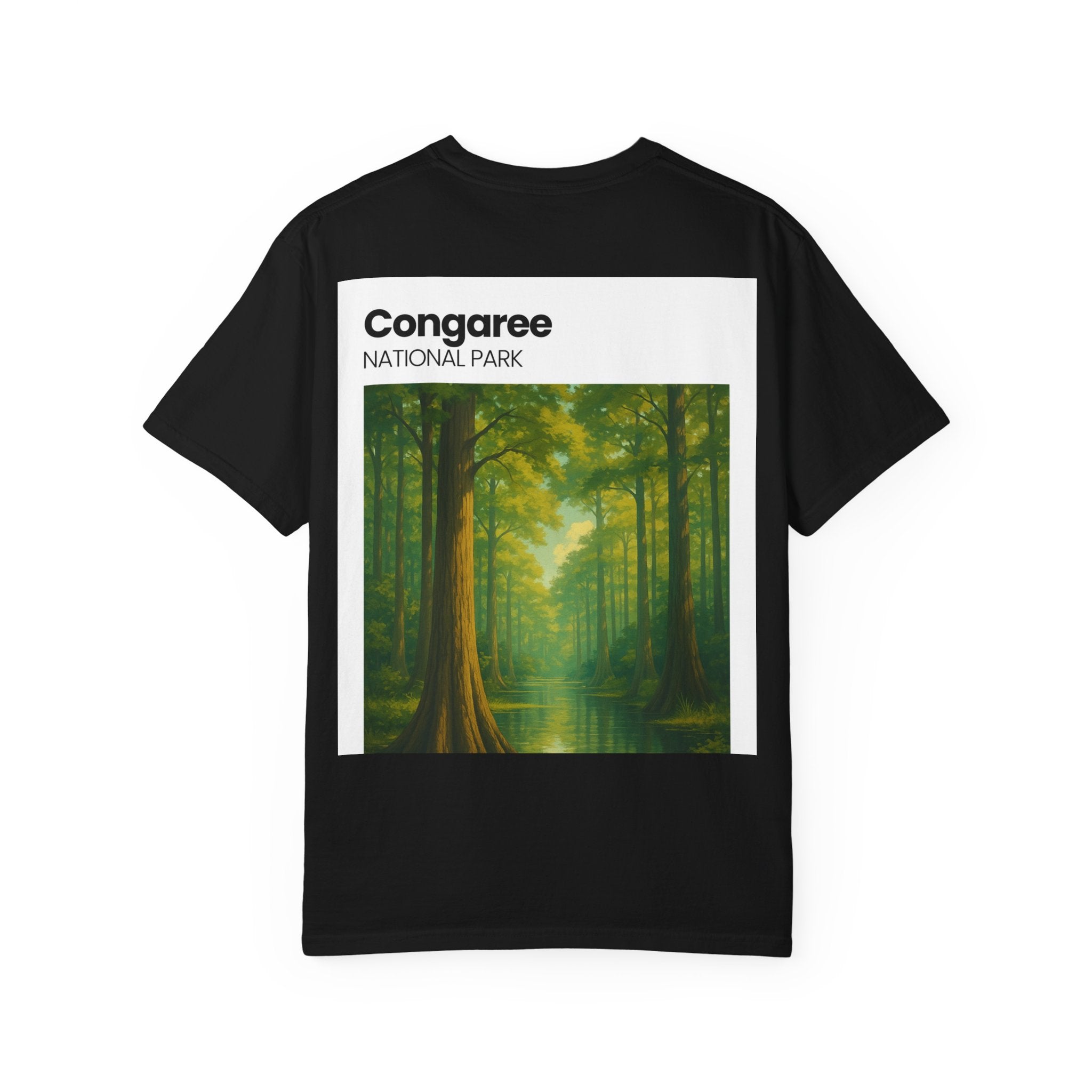 Congaree National Park forest scene T-shirt | swamp cypress nature tee