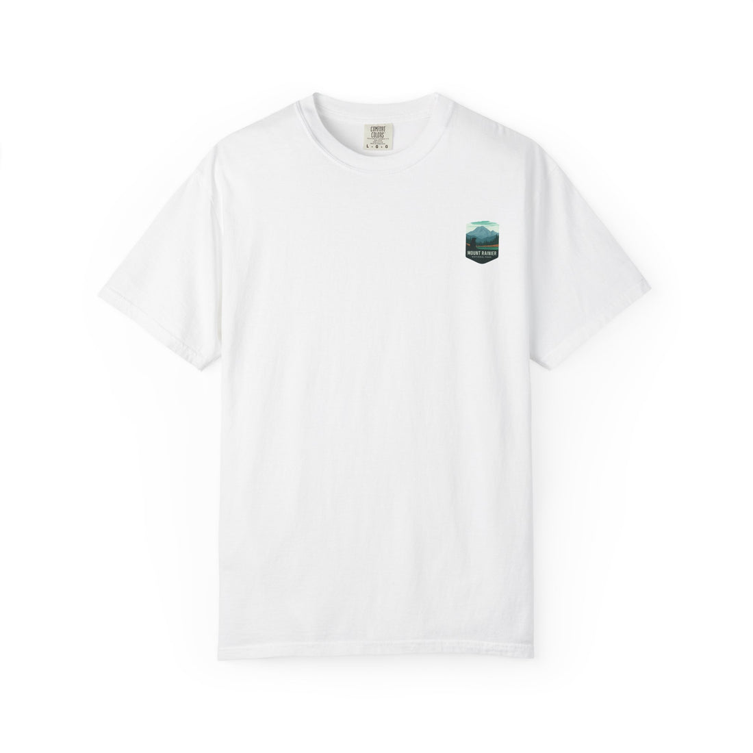Mount Rainier National Park Poster T-Shirt | Vintage Landscape Graphic