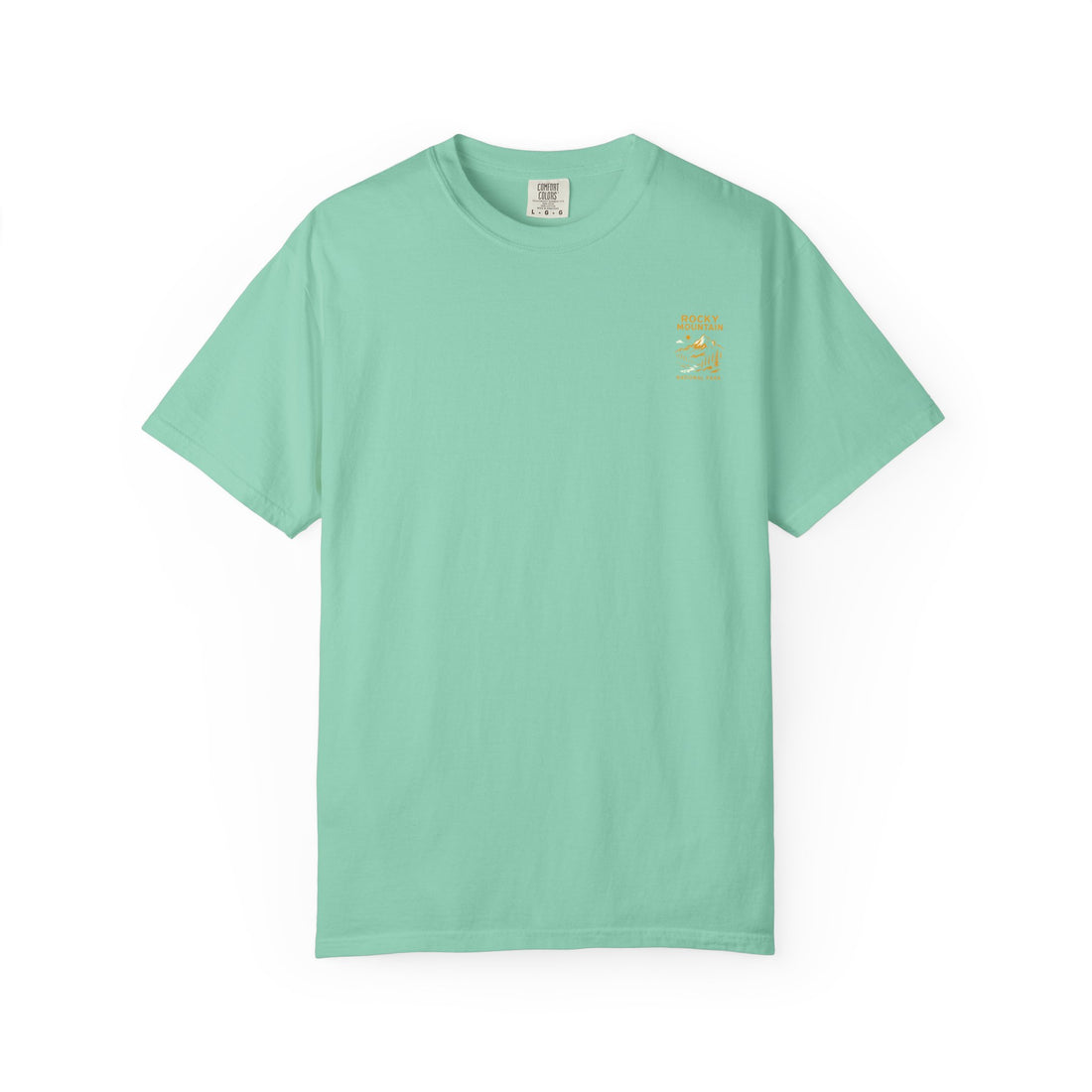 Rocky Mountain National Park Vintage Poster T-shirt | Mountain Landscape Tee