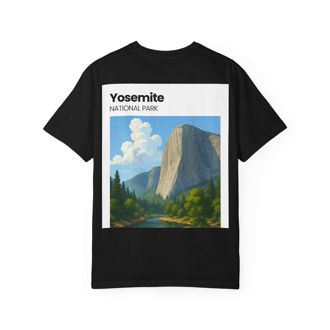 Yosemite National Park Half Dome Landscape T-Shirt | Vintage Park Poster Tee
