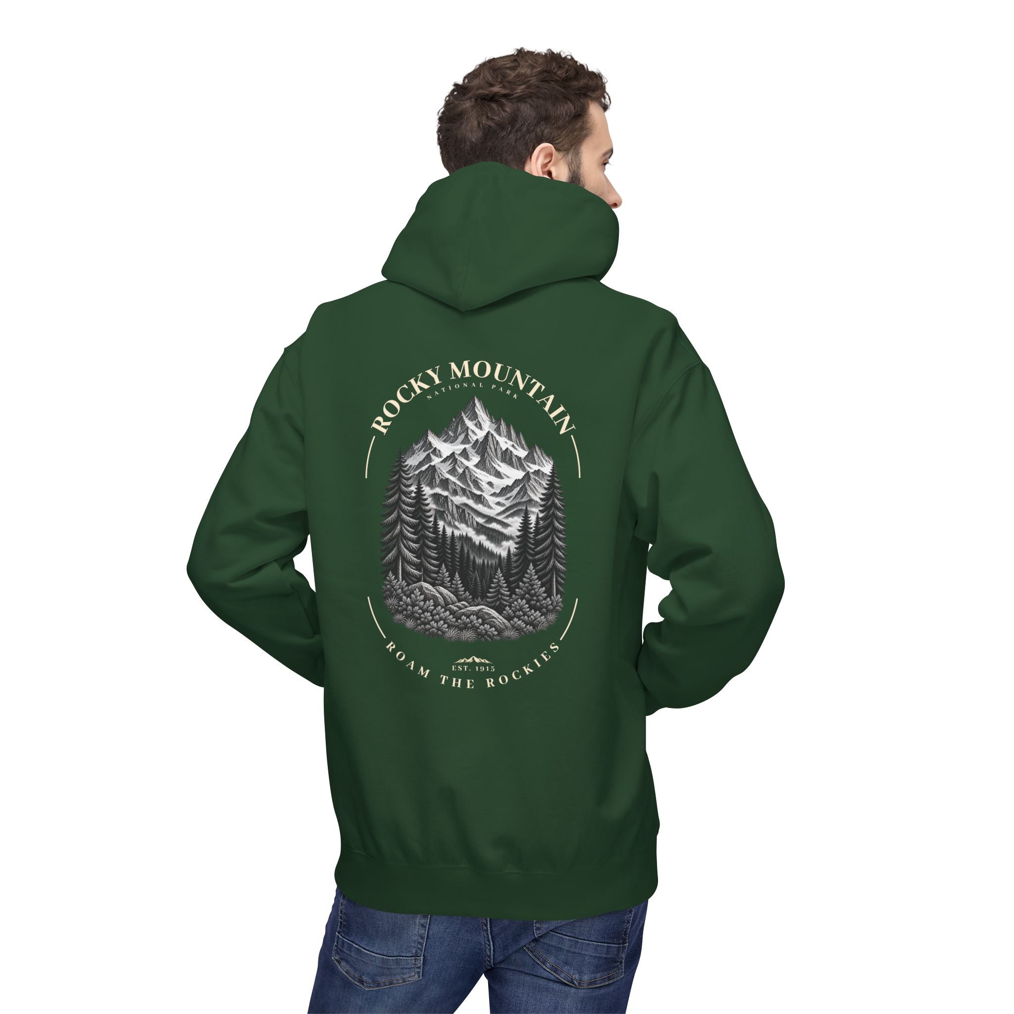 Rocky Mountain National Park Mountain Range Graphic Hoodie