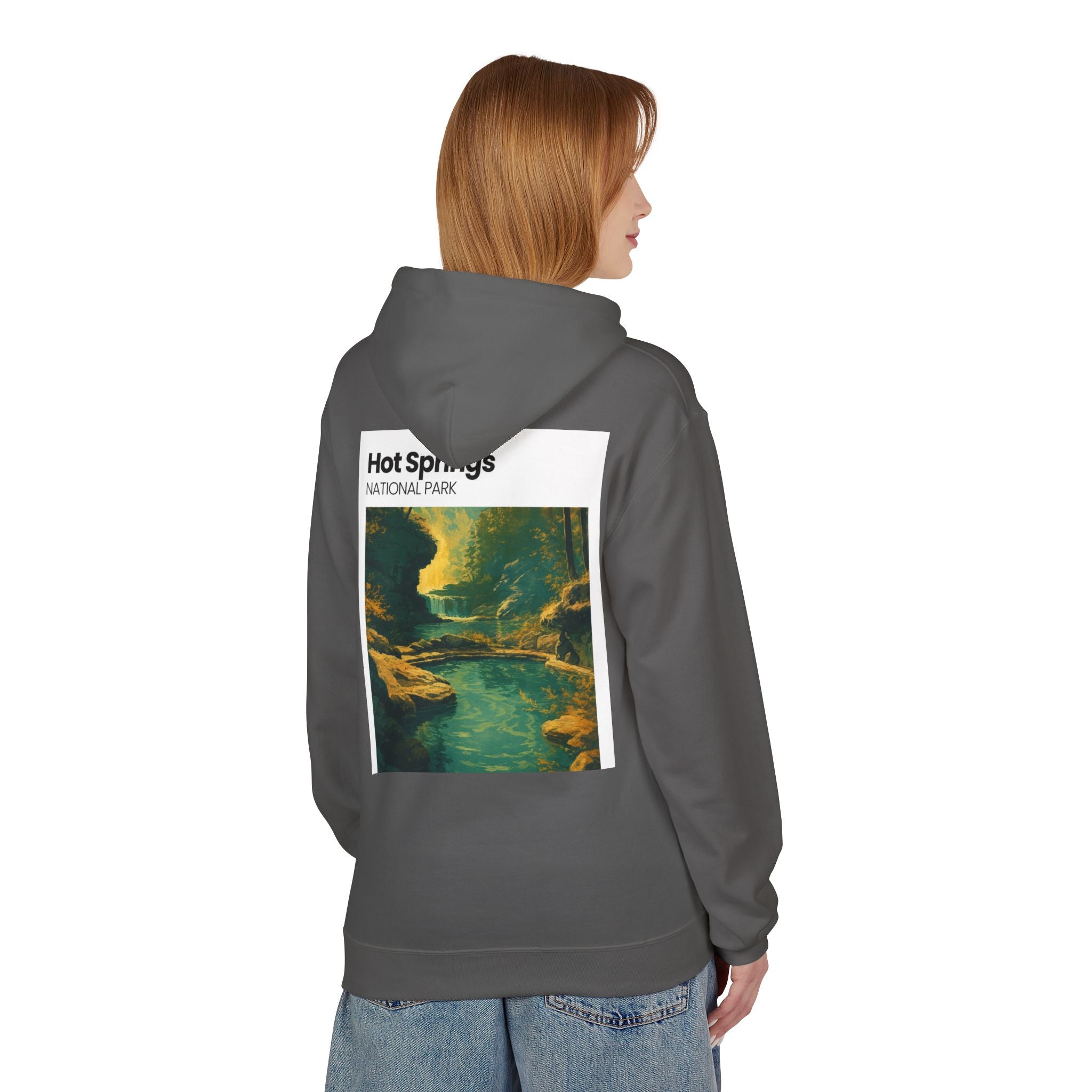Hot Springs National Park Hoodie | Scenic Thermal Pool Illustration