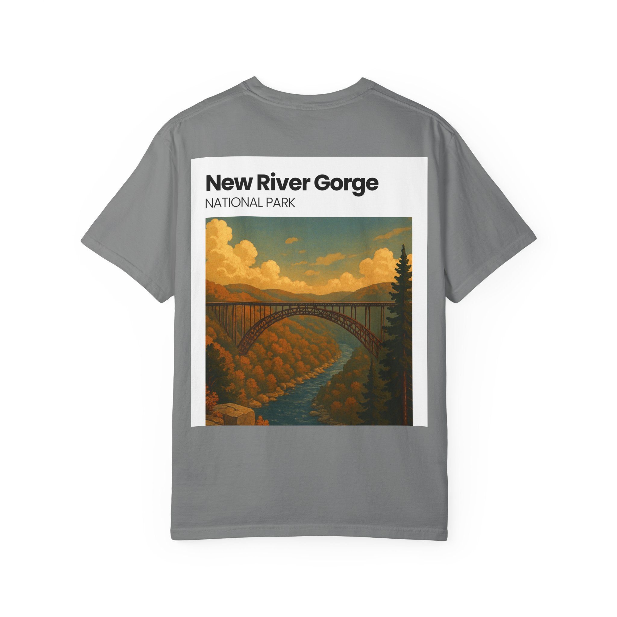 New River Gorge National Park Bridge T-Shirt | Vintage Landscape Tee