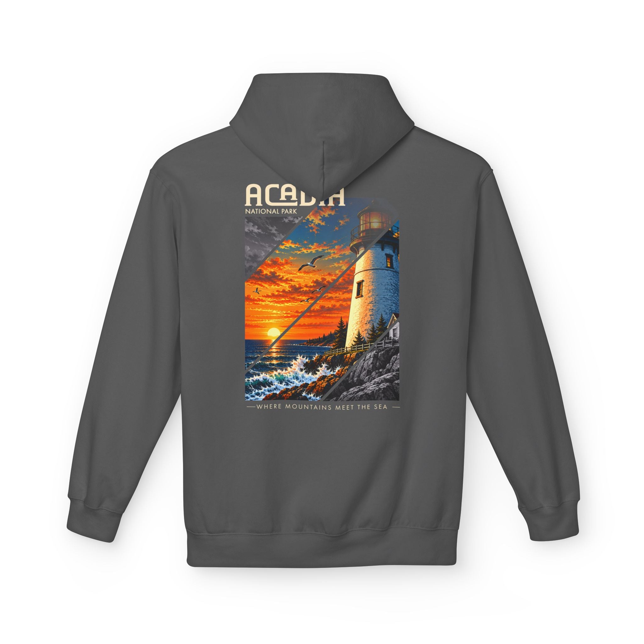 Acadia National Park Lighthouse Graphic Hoodie