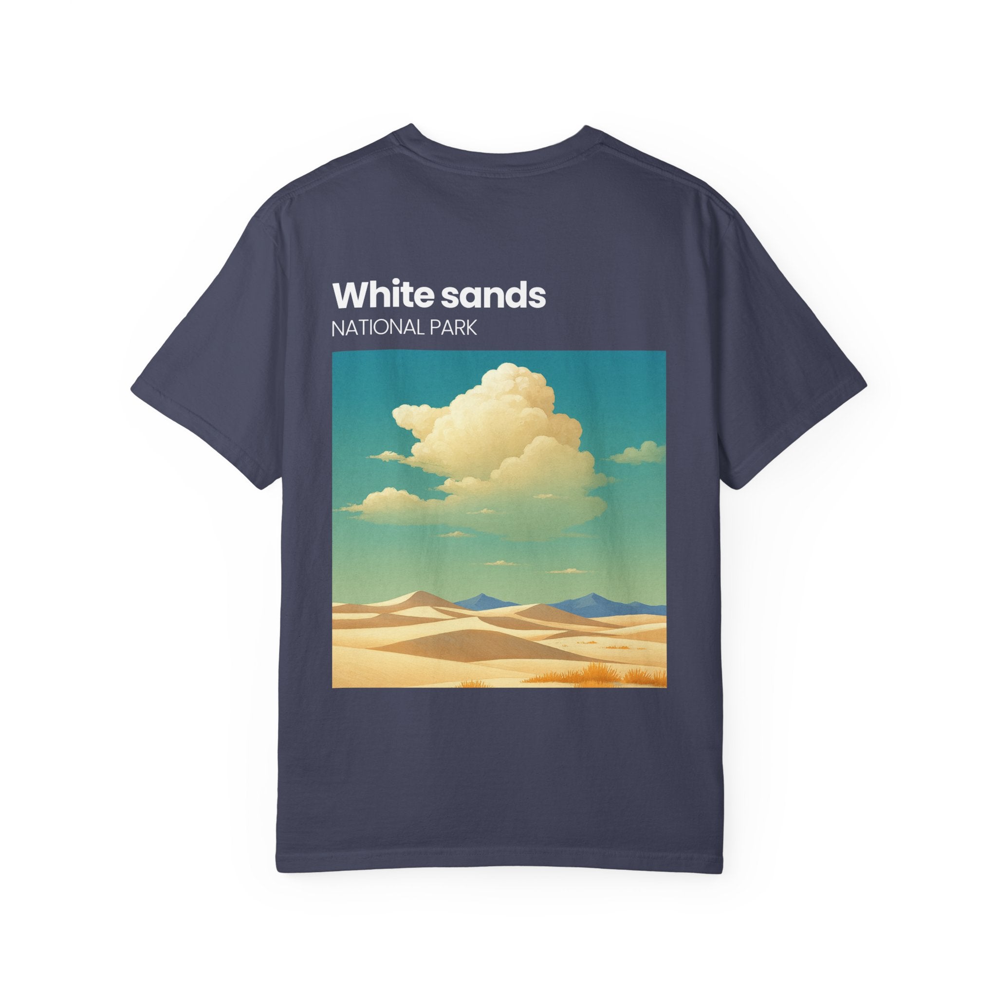 White Sands National Park desert landscape T-Shirt | retro cloud artwork