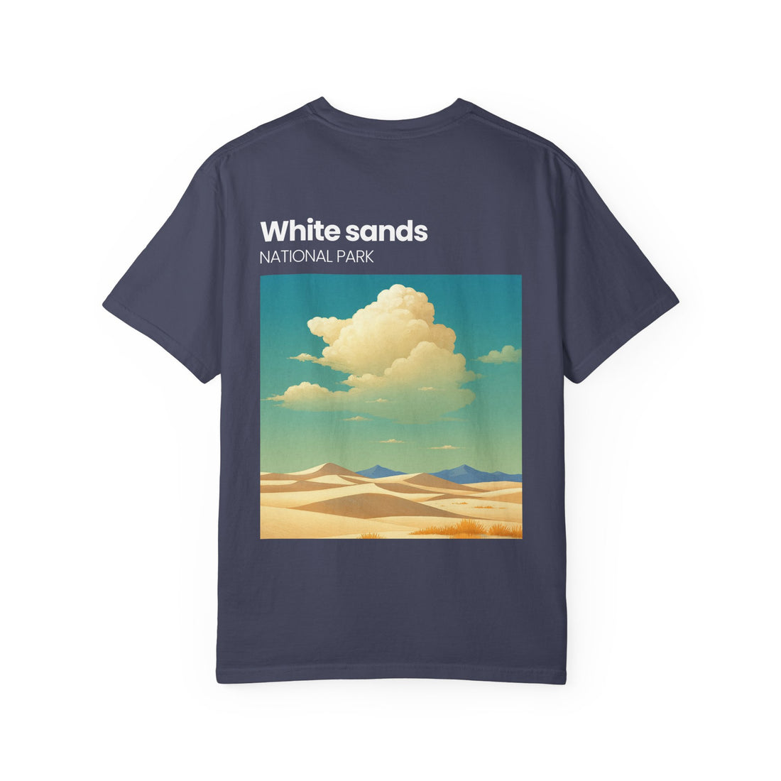 White Sands National Park desert landscape T-Shirt | retro cloud artwork