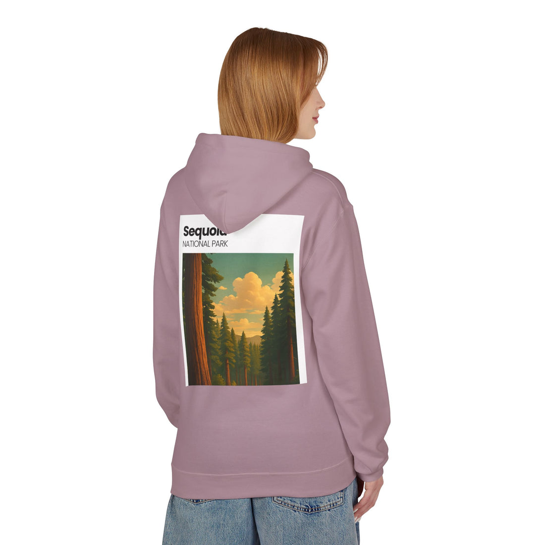 Sequoia National Park Vintage Poster Hoodie | Forest Landscape Sweatshirt