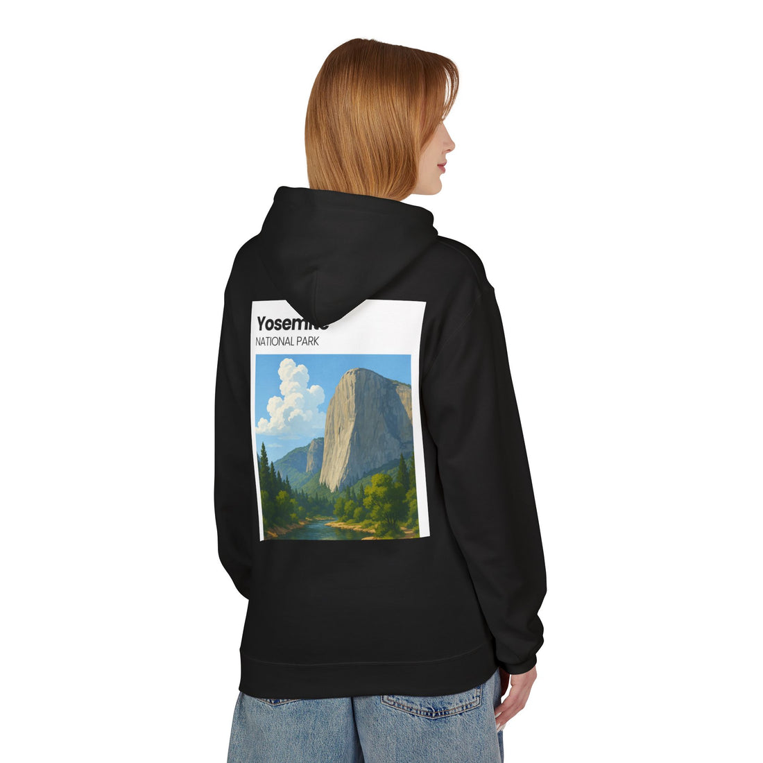Yosemite National Park Half Dome Illustration Hoodie | National Park Travel Sweatshirt