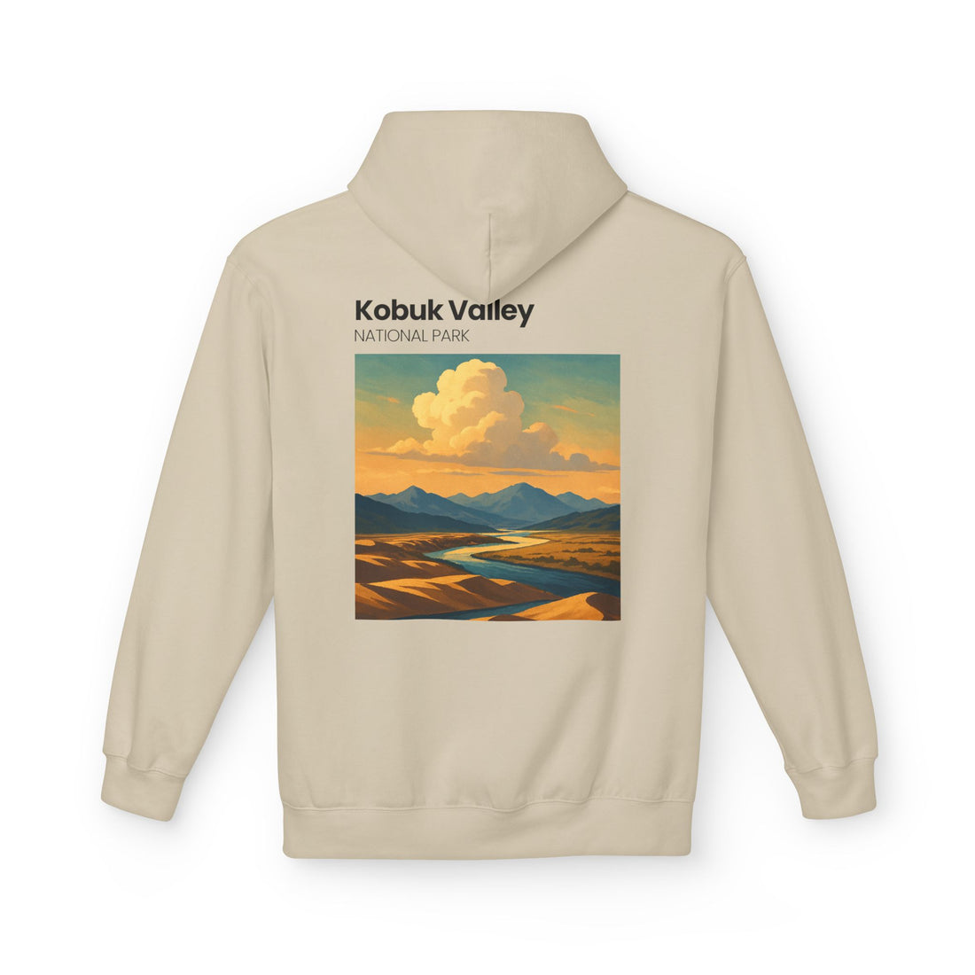 Kobuk Valley National Park landscape Hoodie | Vintage travel poster style