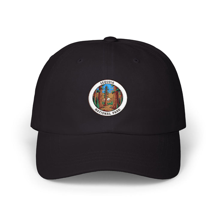 Sequoia Yellowstone National Park Round Patch Cap | Dad Hat, Outdoor Camping Hat