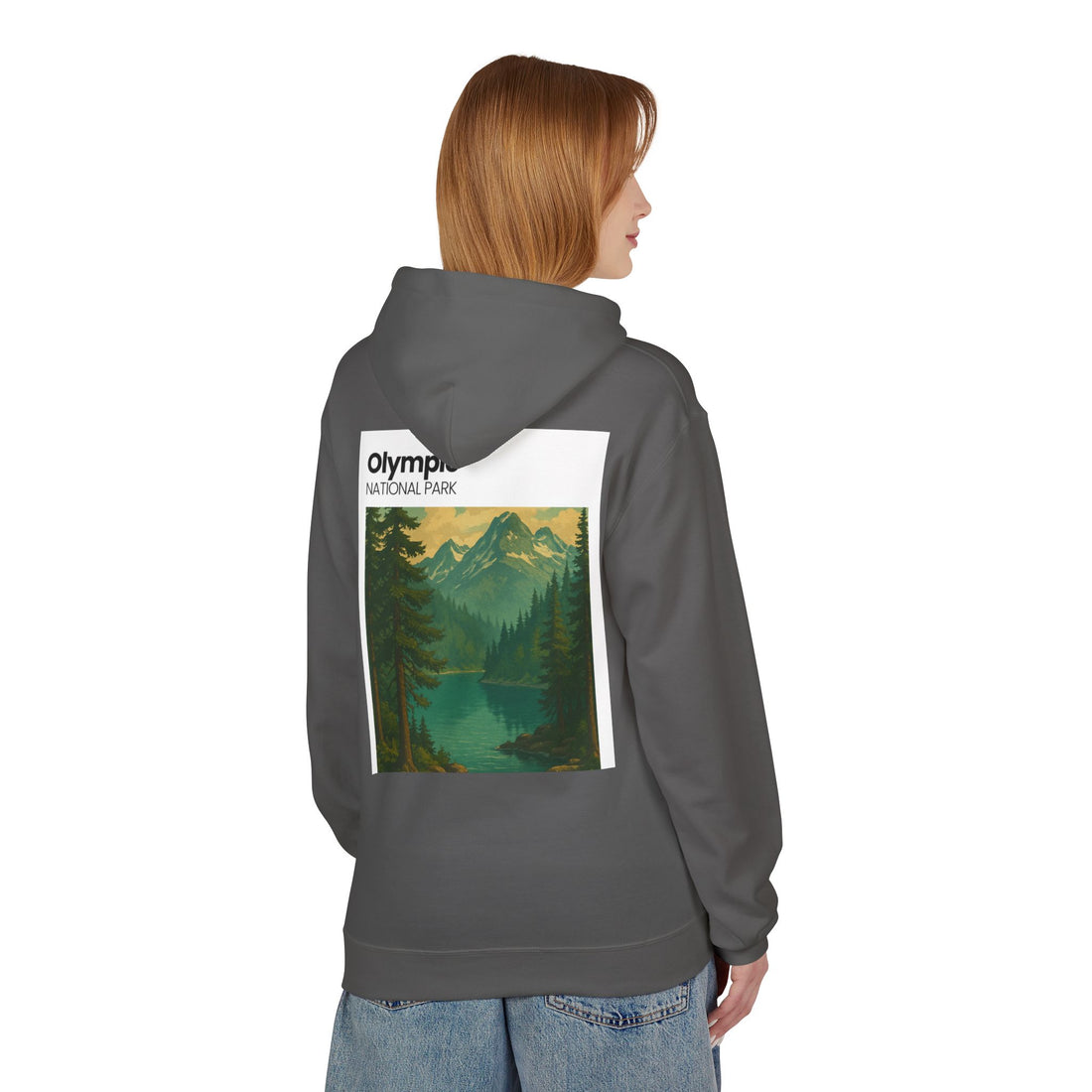 Olympic National Park landscape Hoodie | Mountain Lake Scenic Apparel