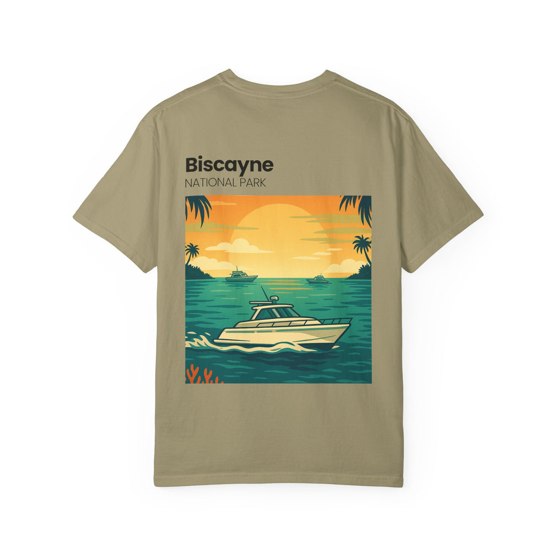 Biscayne National Park Boat Sunset T-Shirt