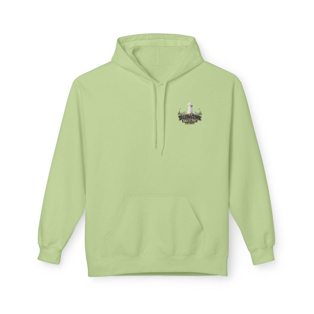 Yellowstone Old Faithful – Where the Wild Still Roams Hoodie Model3