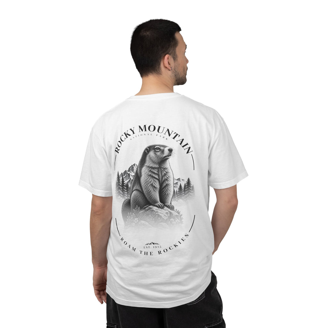 Rocky Mountain National Park Marmot Graphic T-Shirt