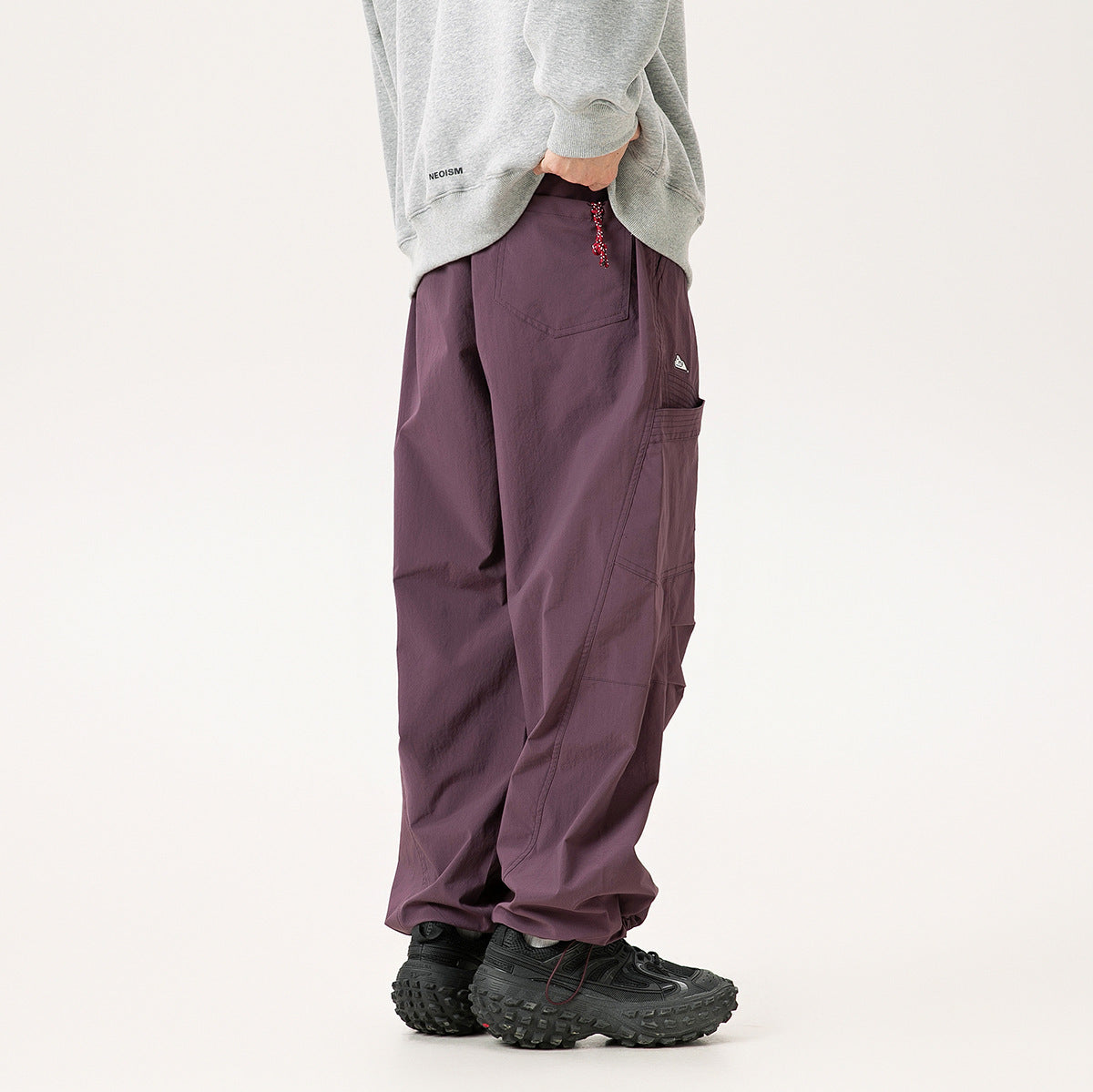 American Retro Parachute Soldier Pants Men
