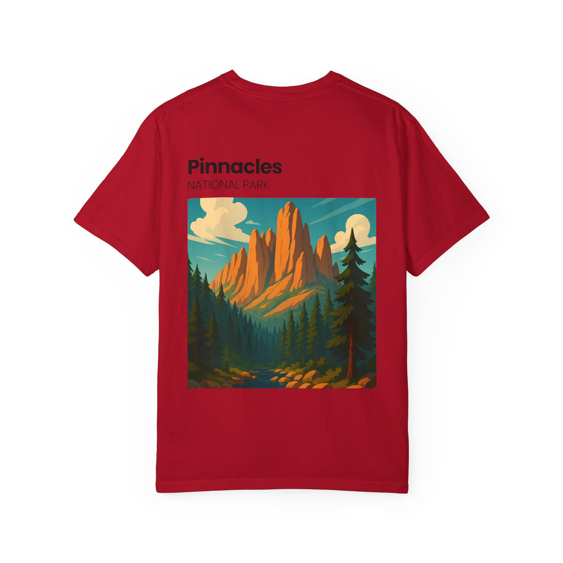 Pinnacles National Park landscape T-Shirt | retro nature poster design