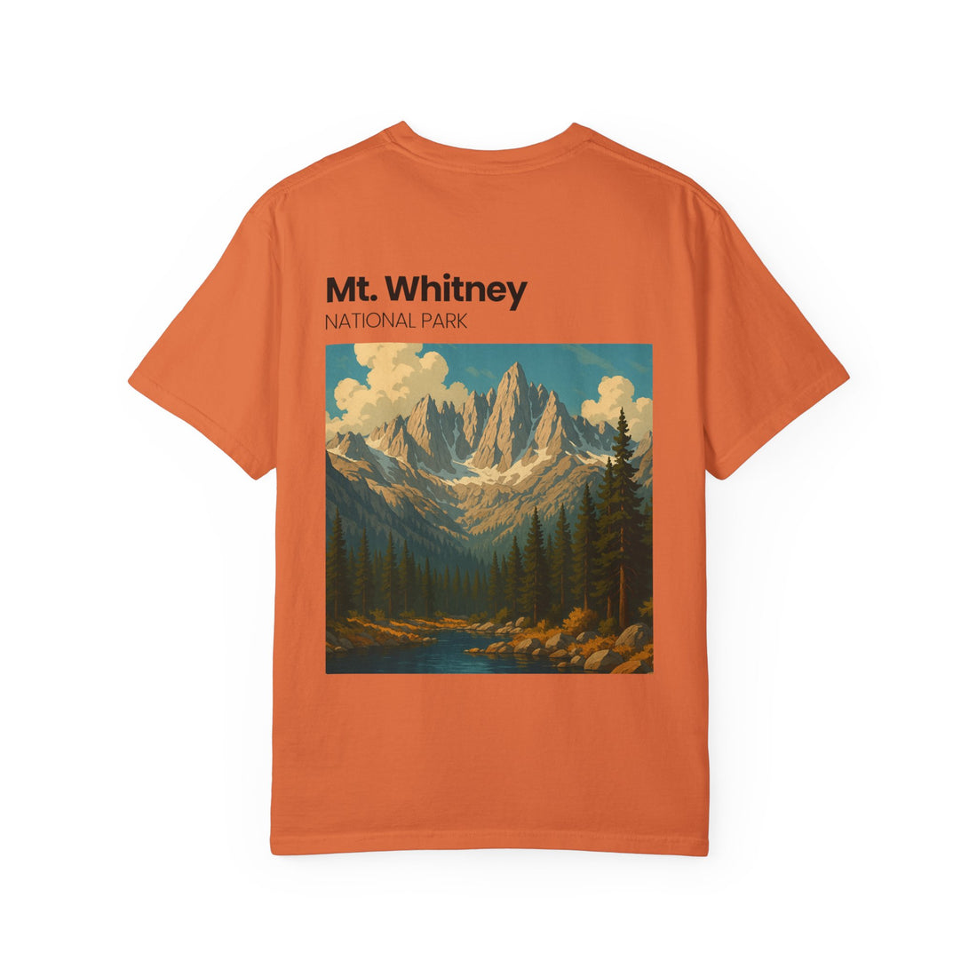 Mt. Whitney National Park mountain landscape T-Shirt | vintage nature poster