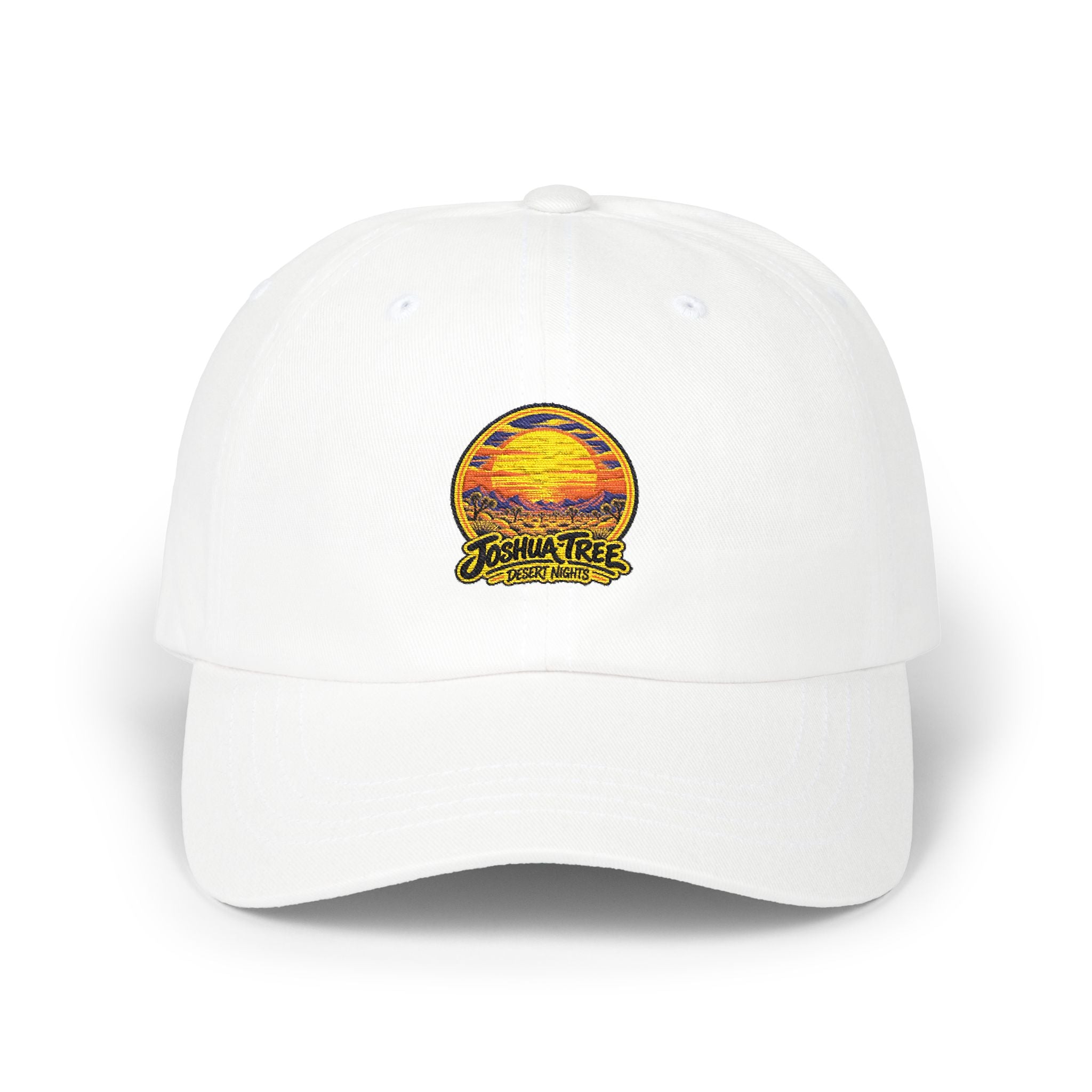Joshua Tree National Park – Desert Sunset | Round Logo Dad Cap