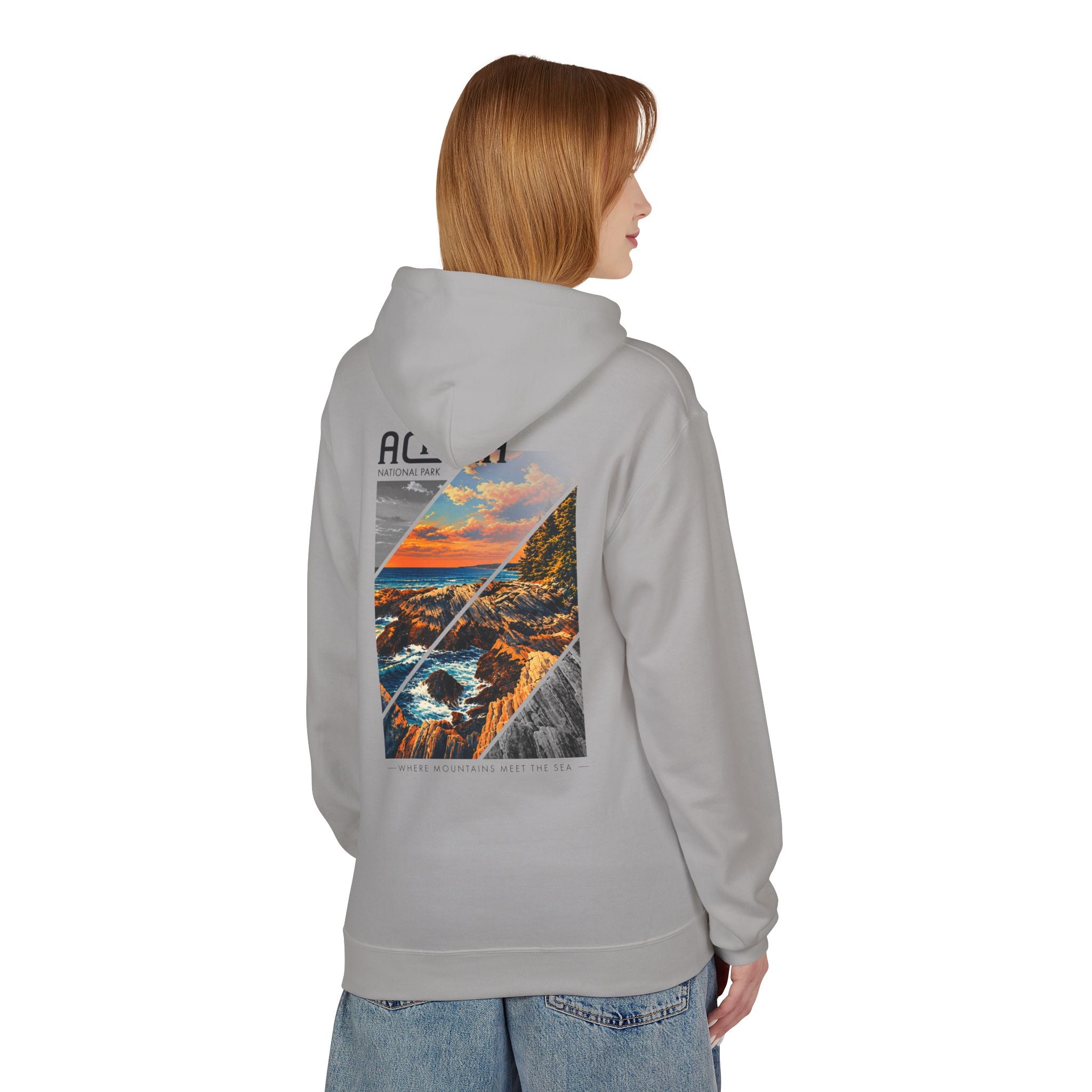 Acadia National Park Rocky Coast Graphic hoodie