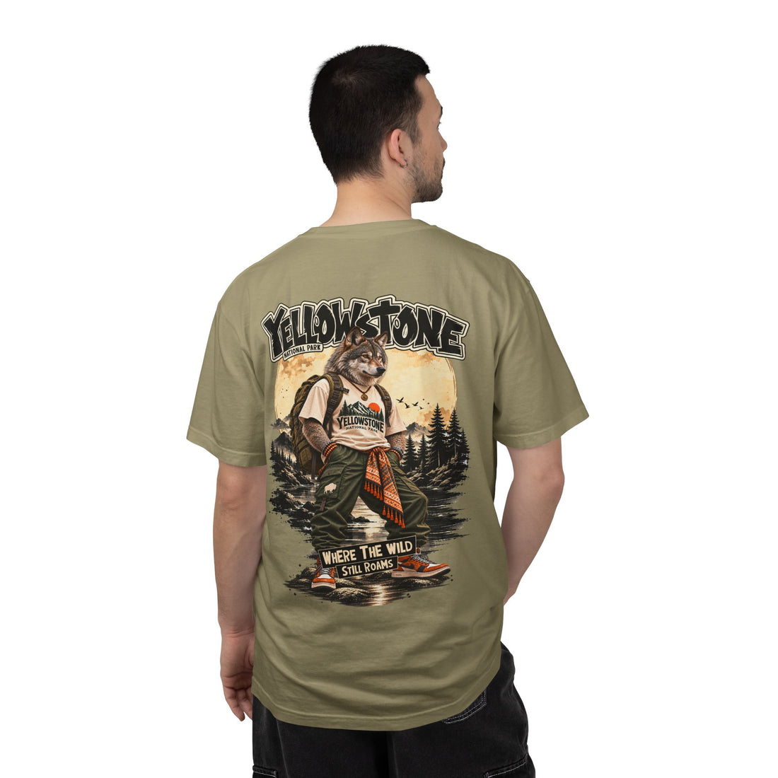 Yellowstone Wolf – Where the Wild Still Roams T-Shirt