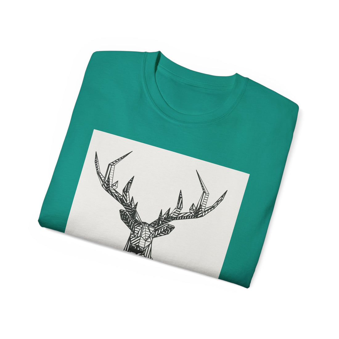 Geometric Deer Graphic Tee - Unisex Ultra Cotton T-Shirt