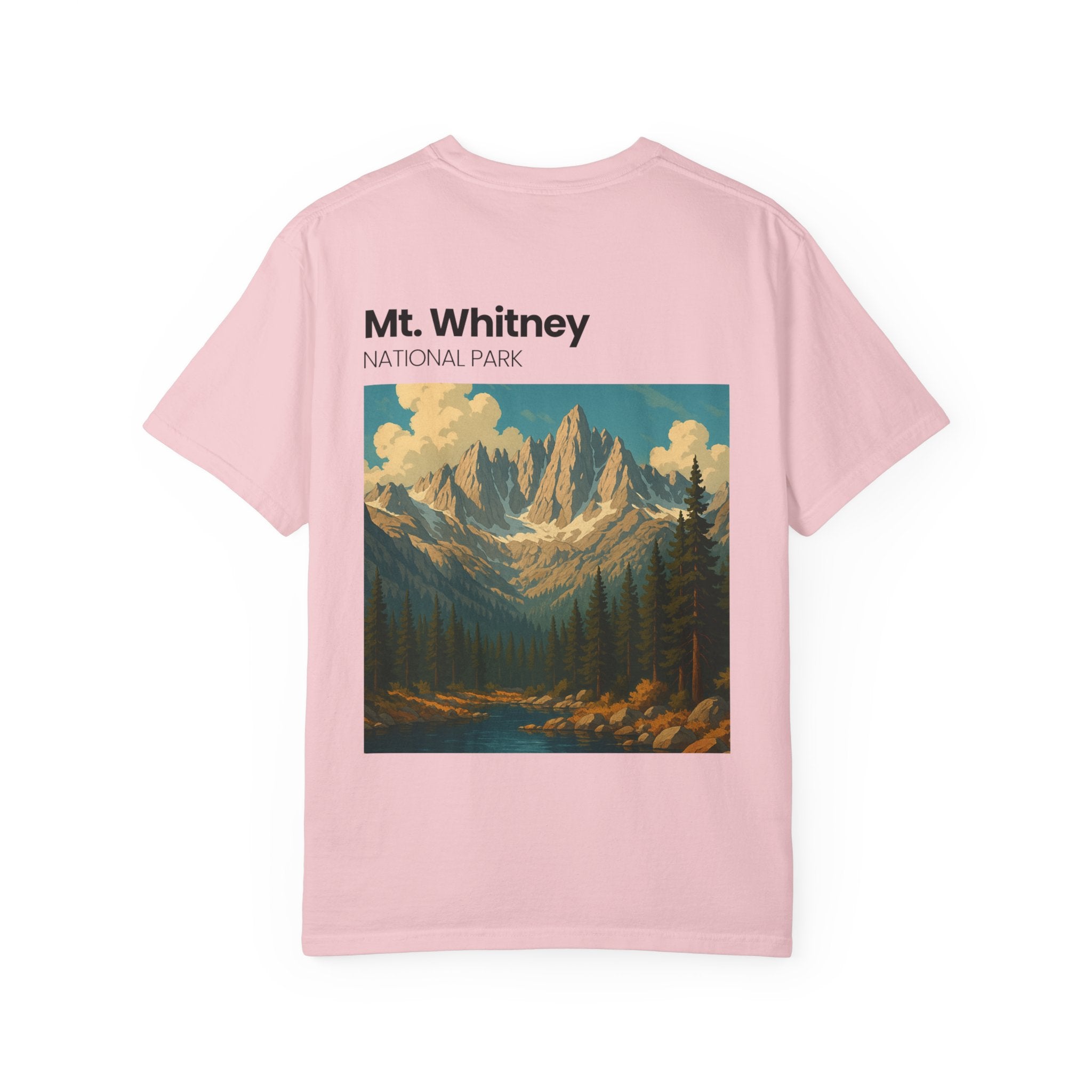 Mt. Whitney National Park mountain landscape T-Shirt | vintage nature poster