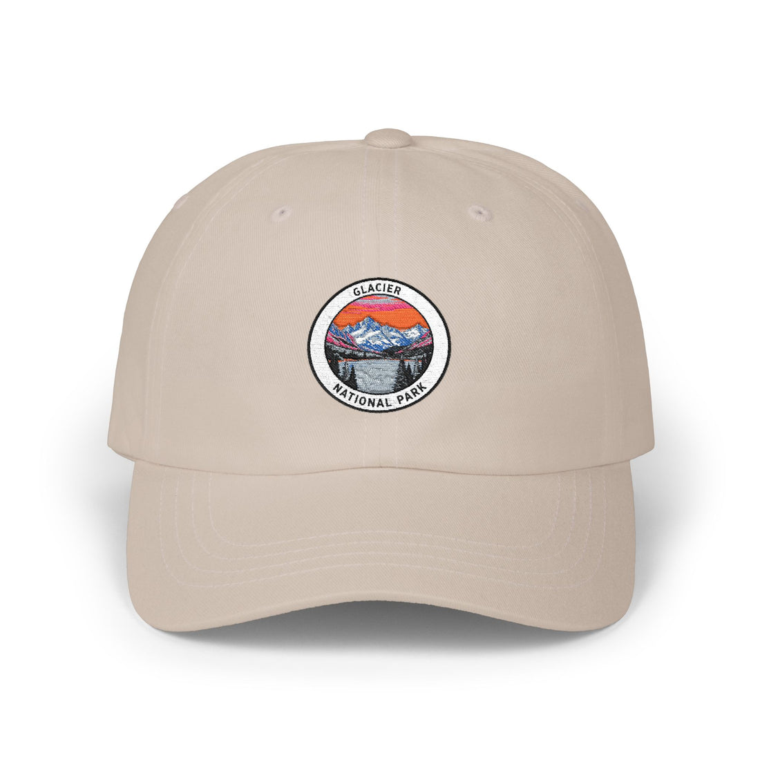 Mountain National Park Badge Classic Dad Cap | Outdoor Hiking Hat