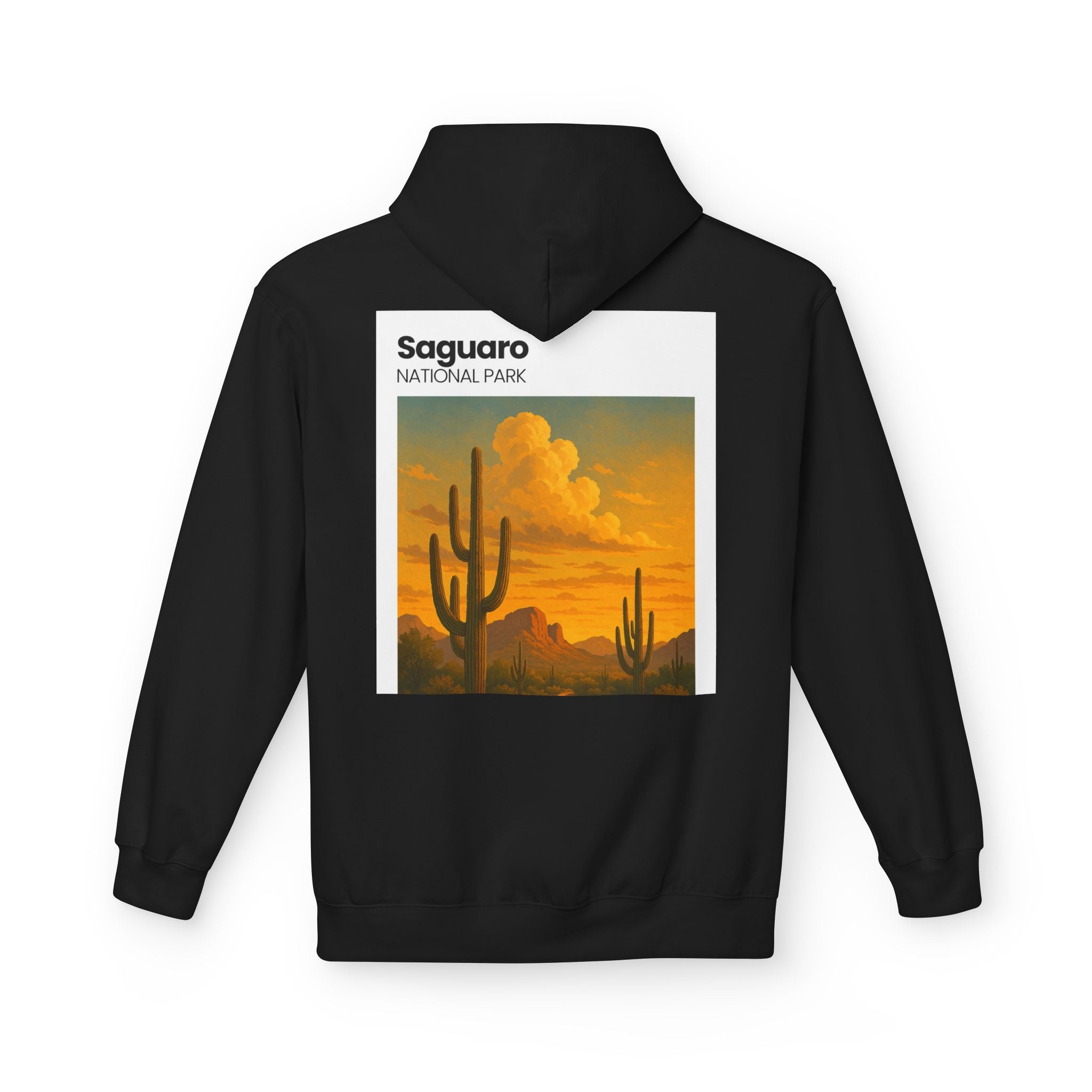 Saguaro National Park sunset cactus Hoodie | Desert landscape sweatshirt