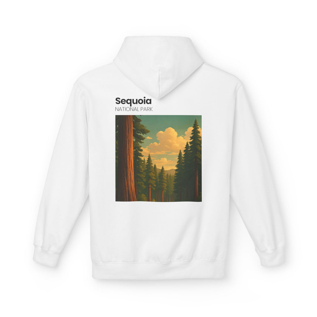 Sequoia National Park Vintage Poster Hoodie | Forest Landscape Sweatshirt