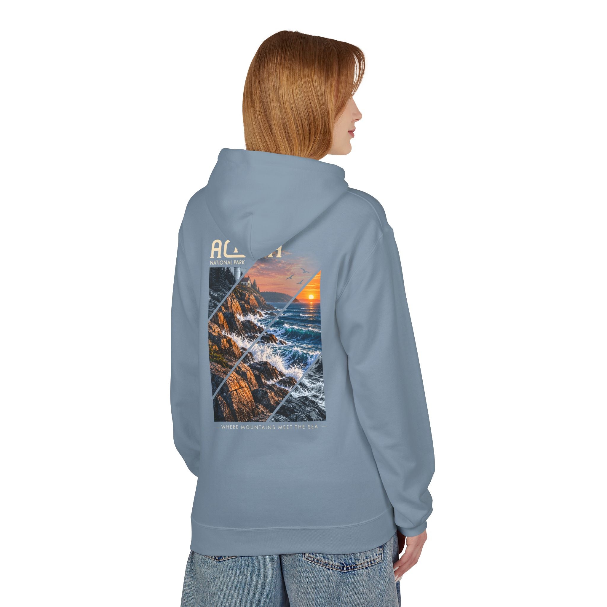 Acadia National Park Rocky Coast Graphic hoodie