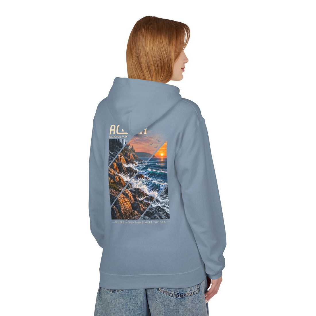 Acadia National Park Rocky Coast Graphic hoodie