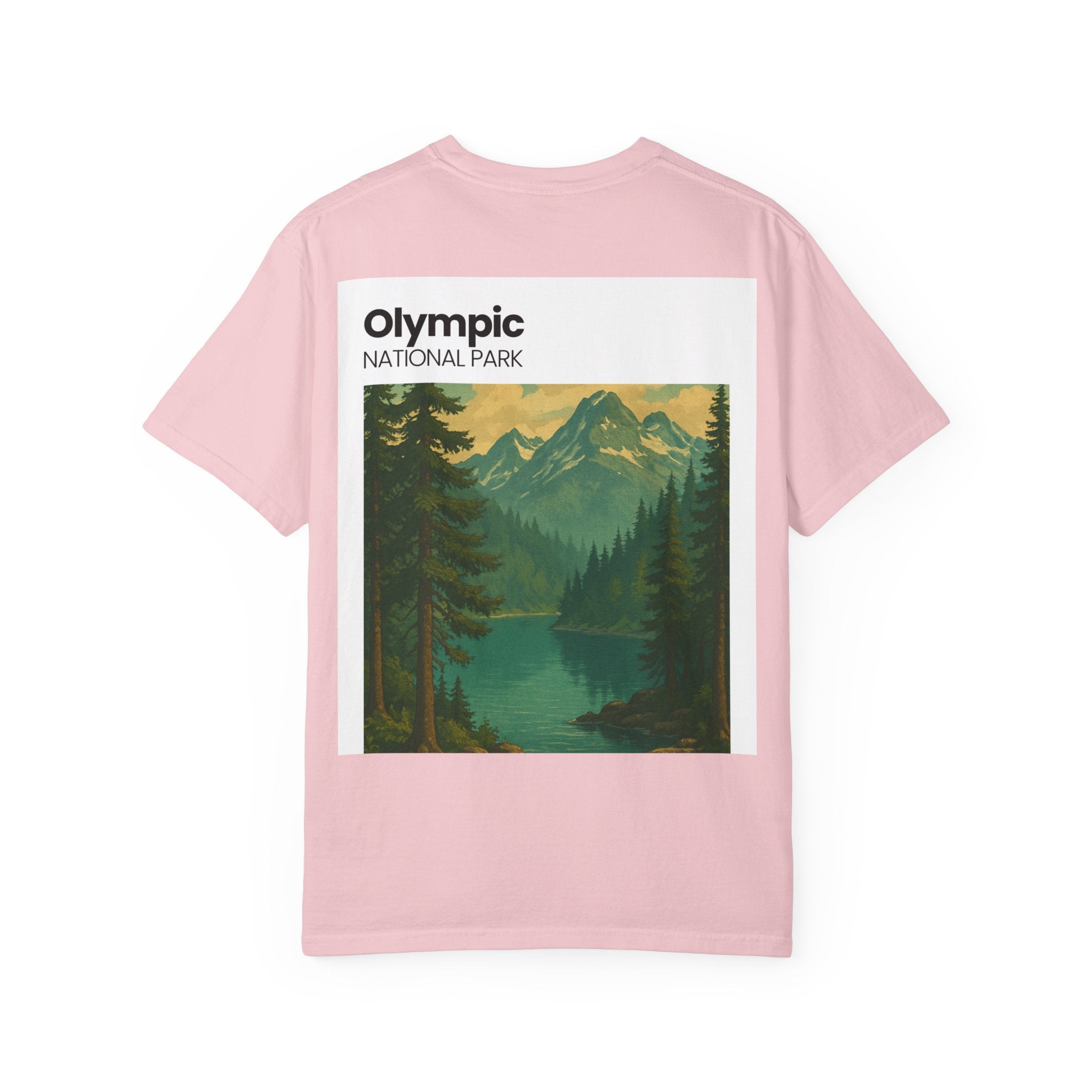 Olympic National Park landscape T-Shirt | mountain lake forest tee