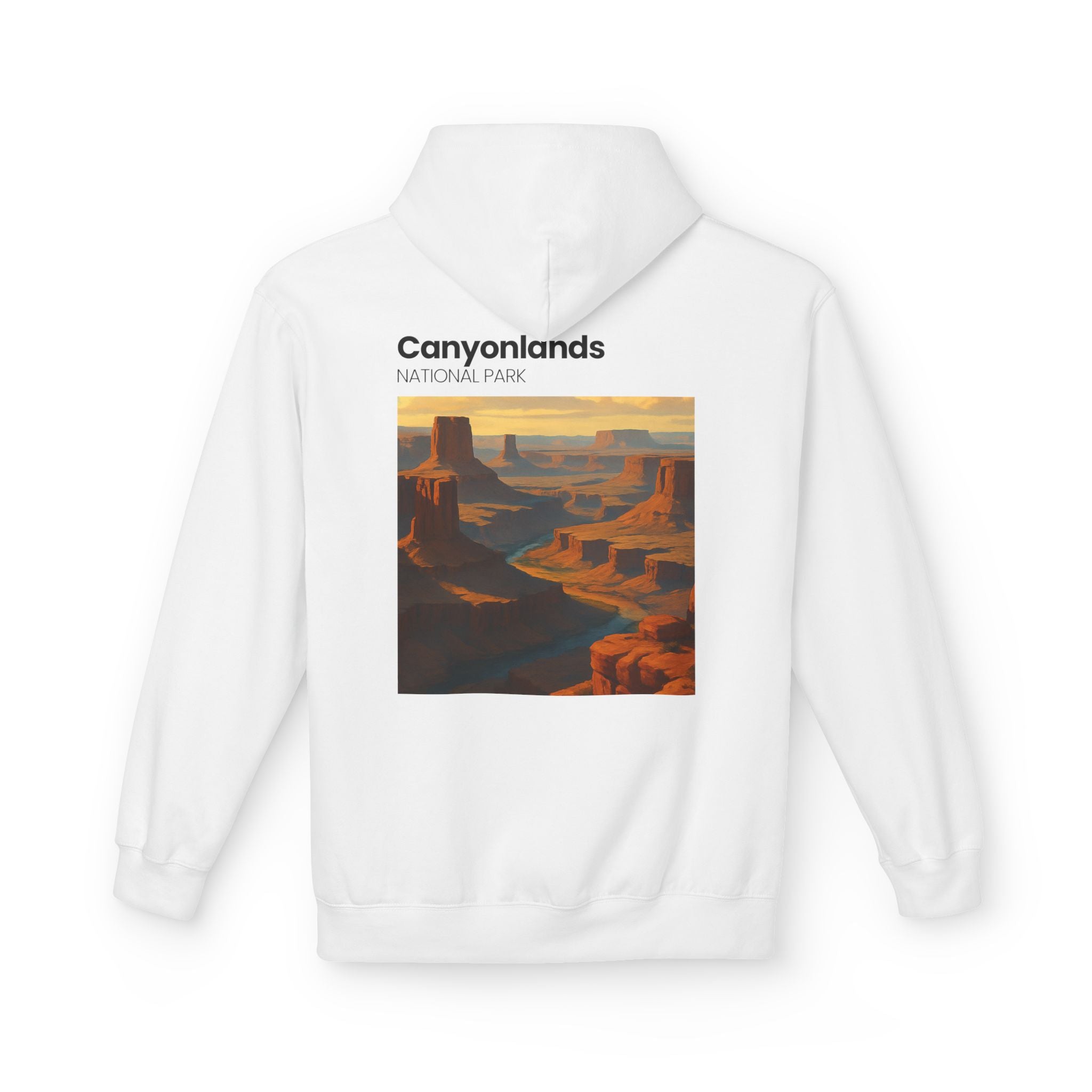 Canyonlands National Park landscape Hoodie | Retro desert canyon art