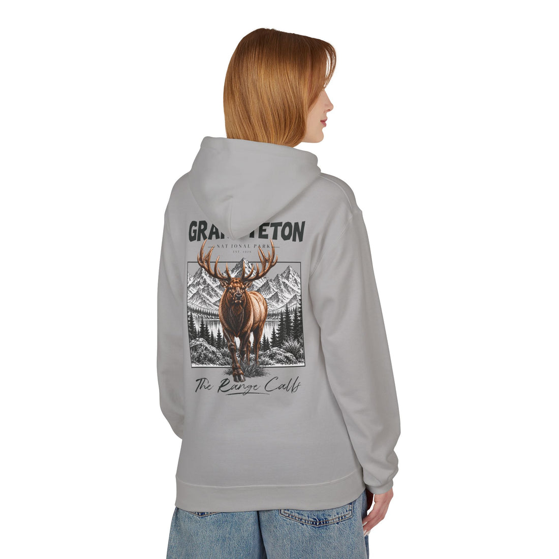 Grand Teton National Park Elk Graphic Hoodie