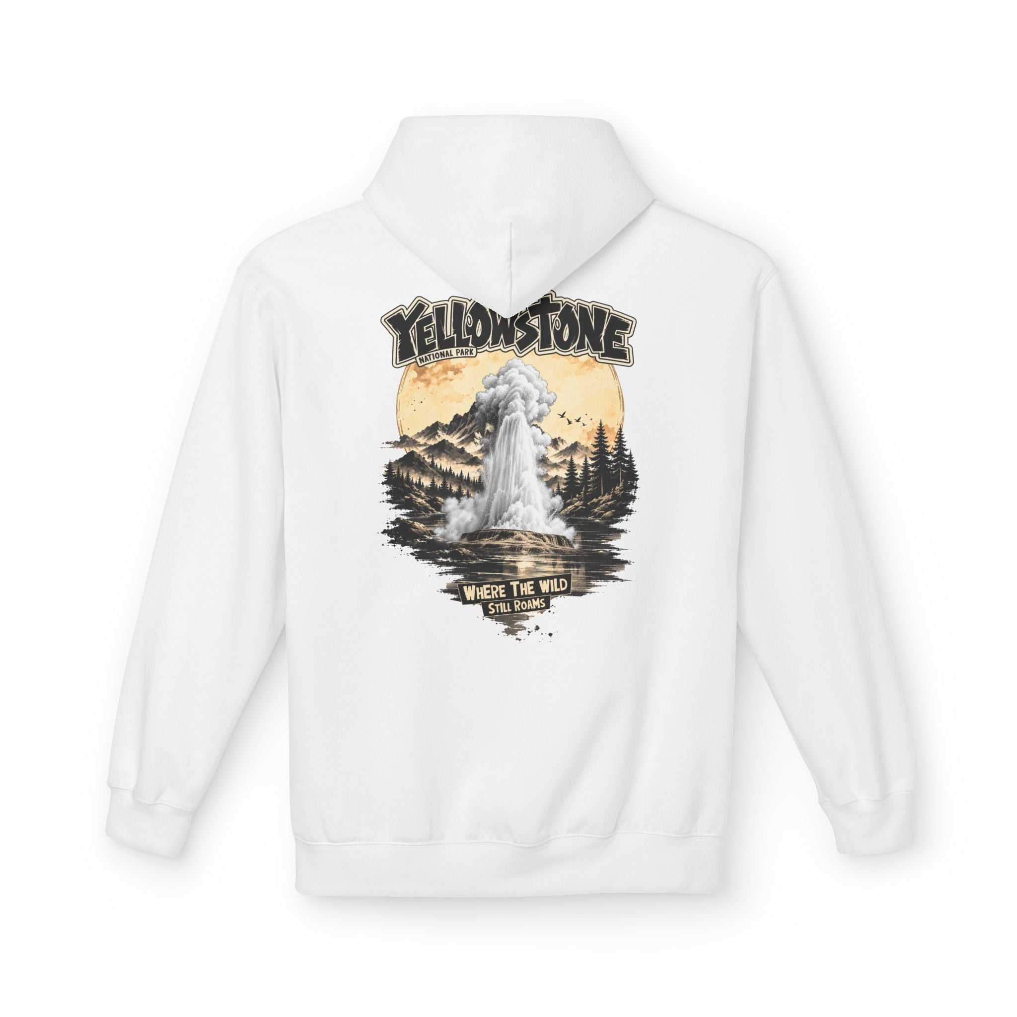 Yellowstone Old Faithful – Where the Wild Still Roams Hoodie