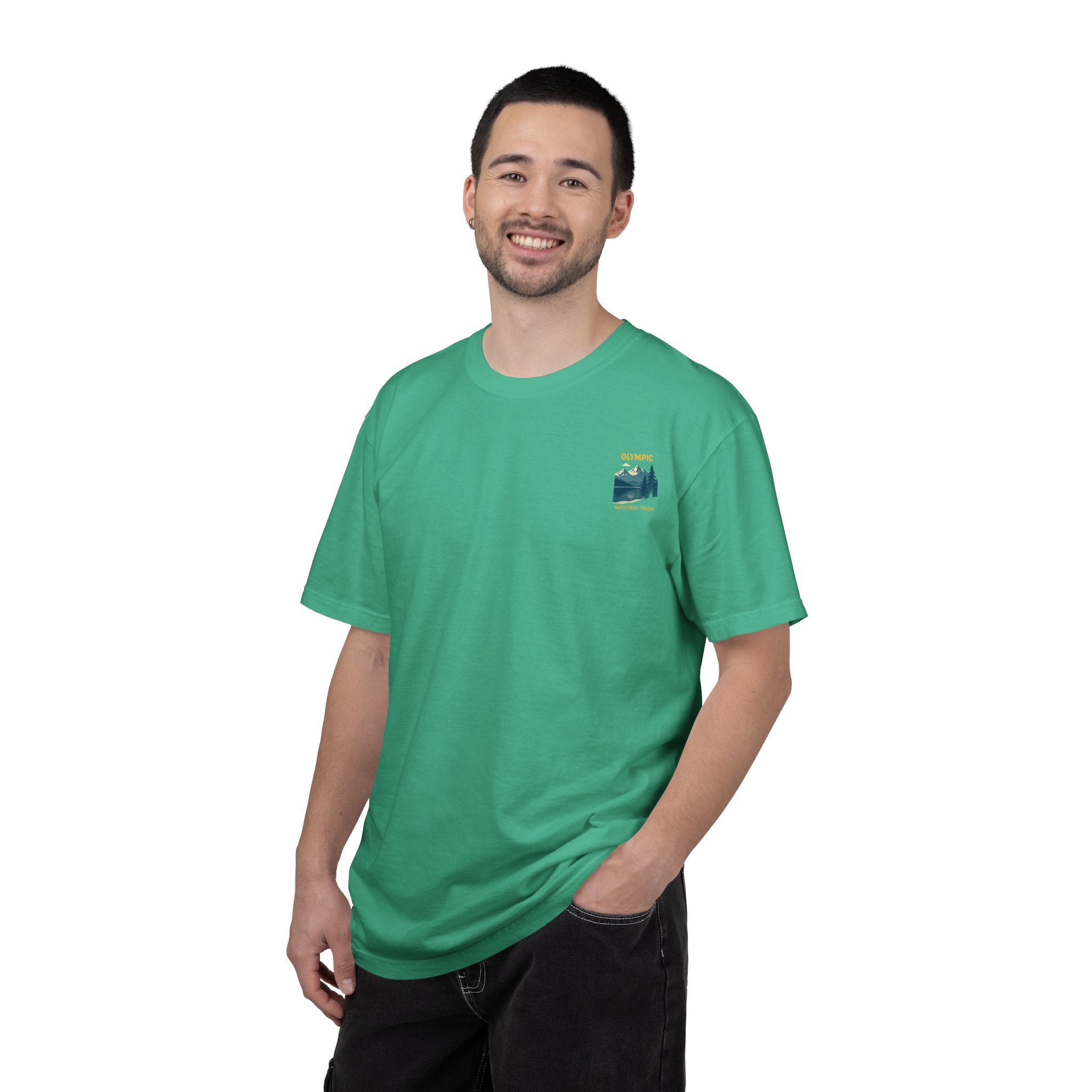 Olympic National Park landscape T-Shirt | mountain lake forest tee