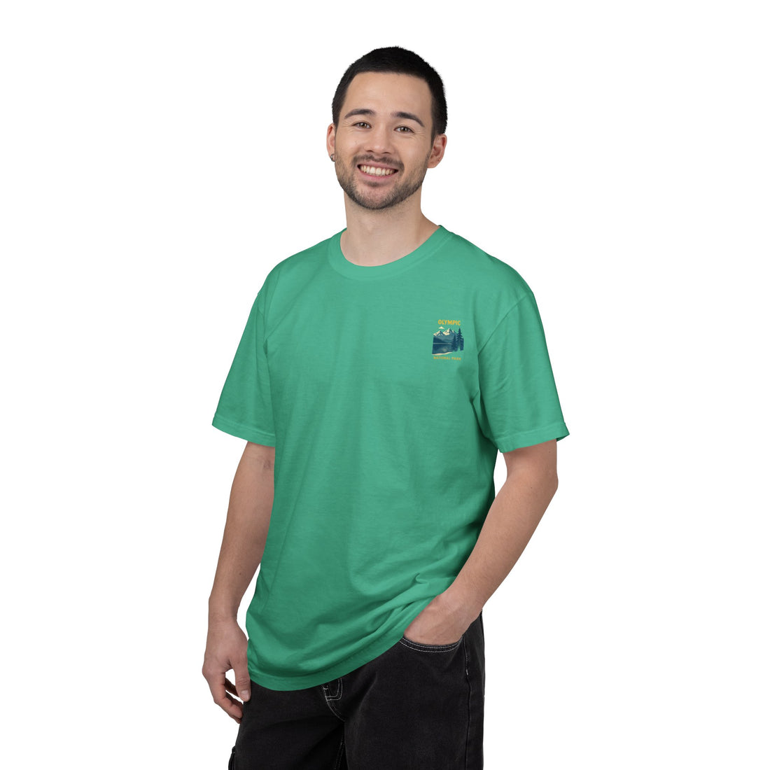 Olympic National Park landscape T-Shirt | mountain lake forest tee
