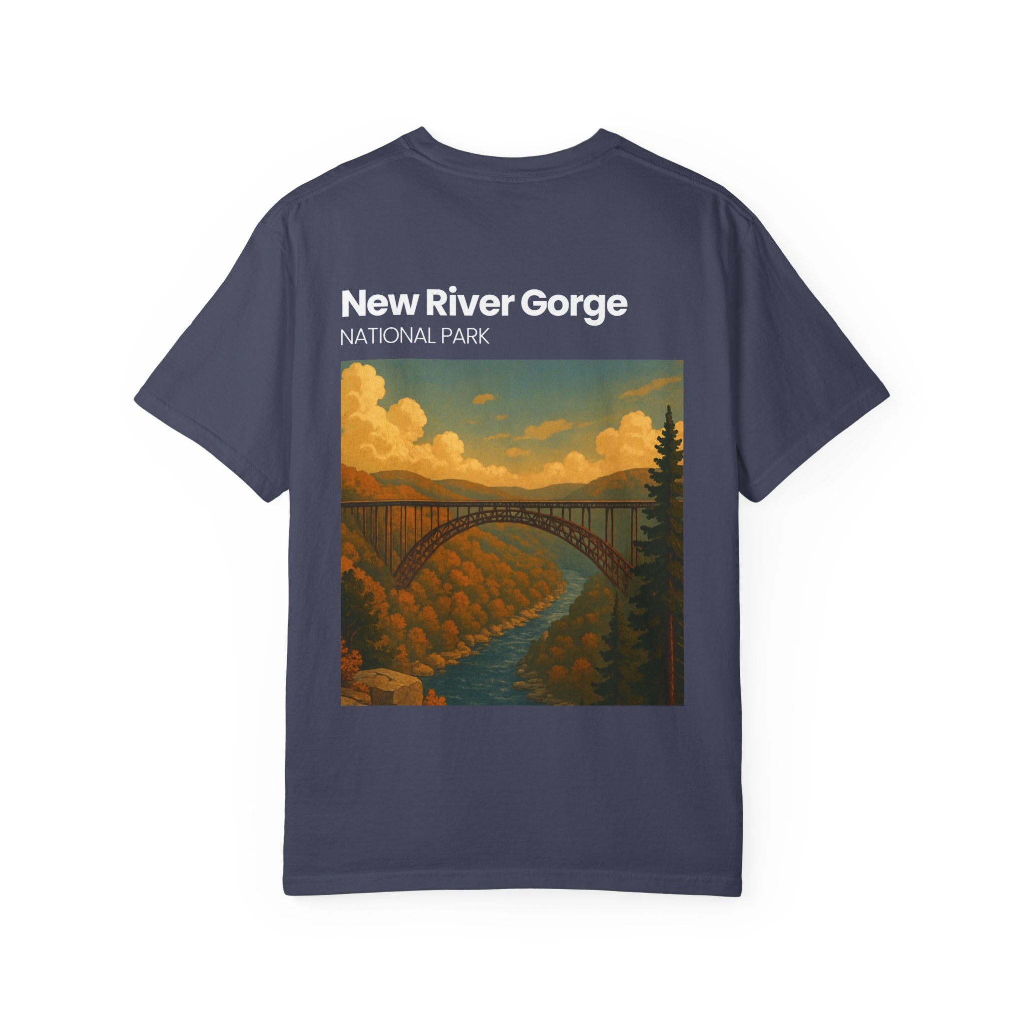 New River Gorge National Park Bridge T-Shirt | Vintage Landscape Tee