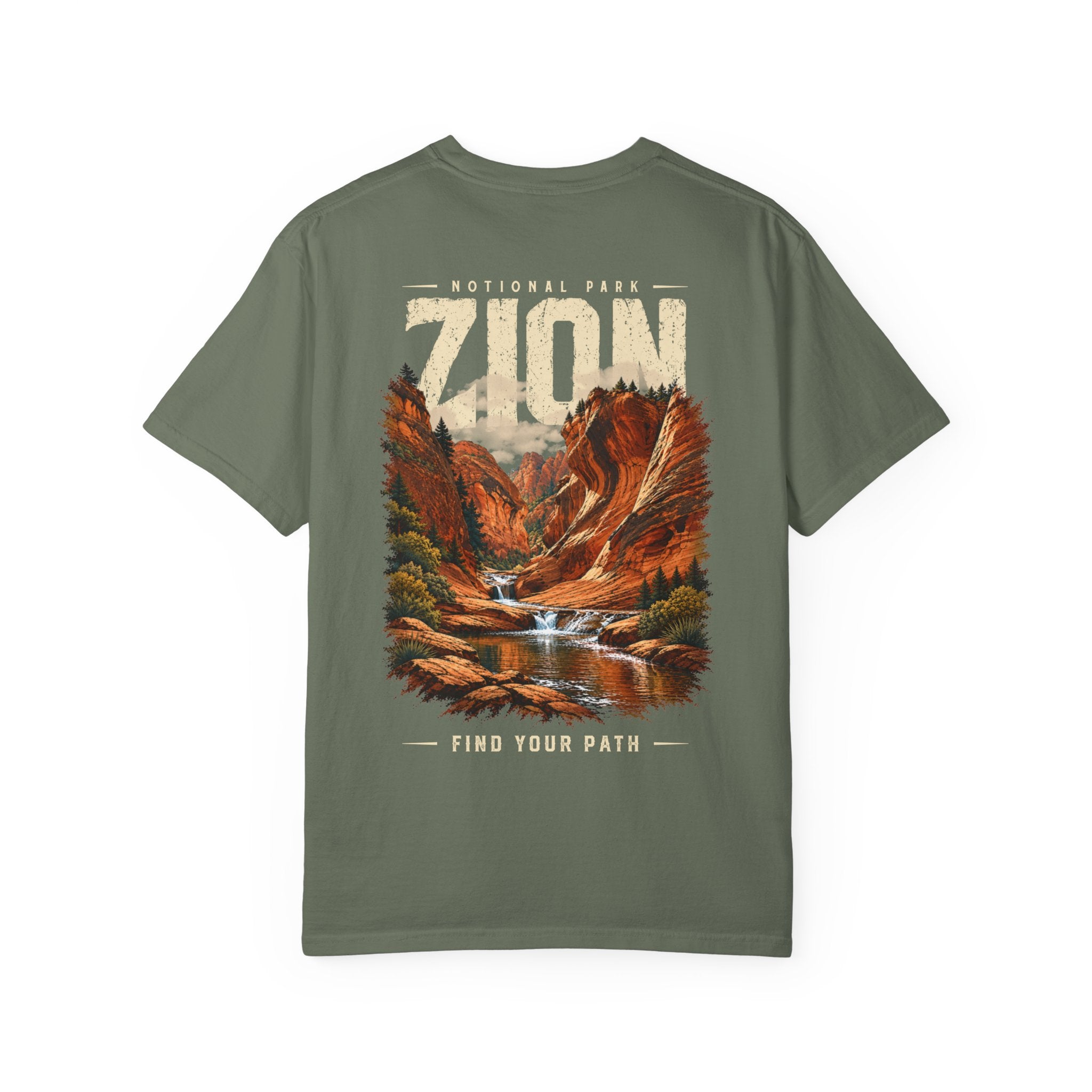 Red Cliffs Zion National Park Vintage Graphic T-Shirt