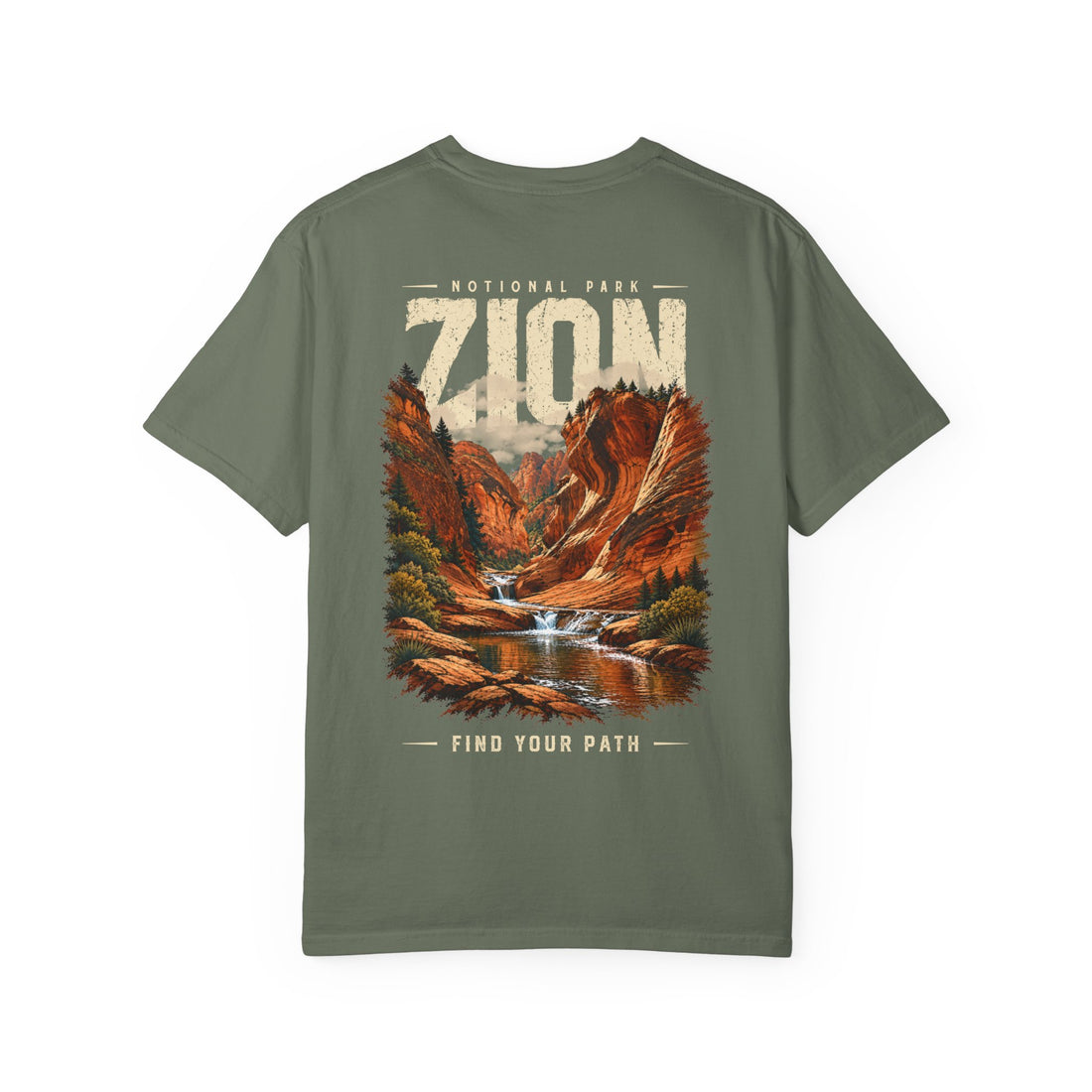 Red Cliffs Zion National Park Vintage Graphic T-Shirt