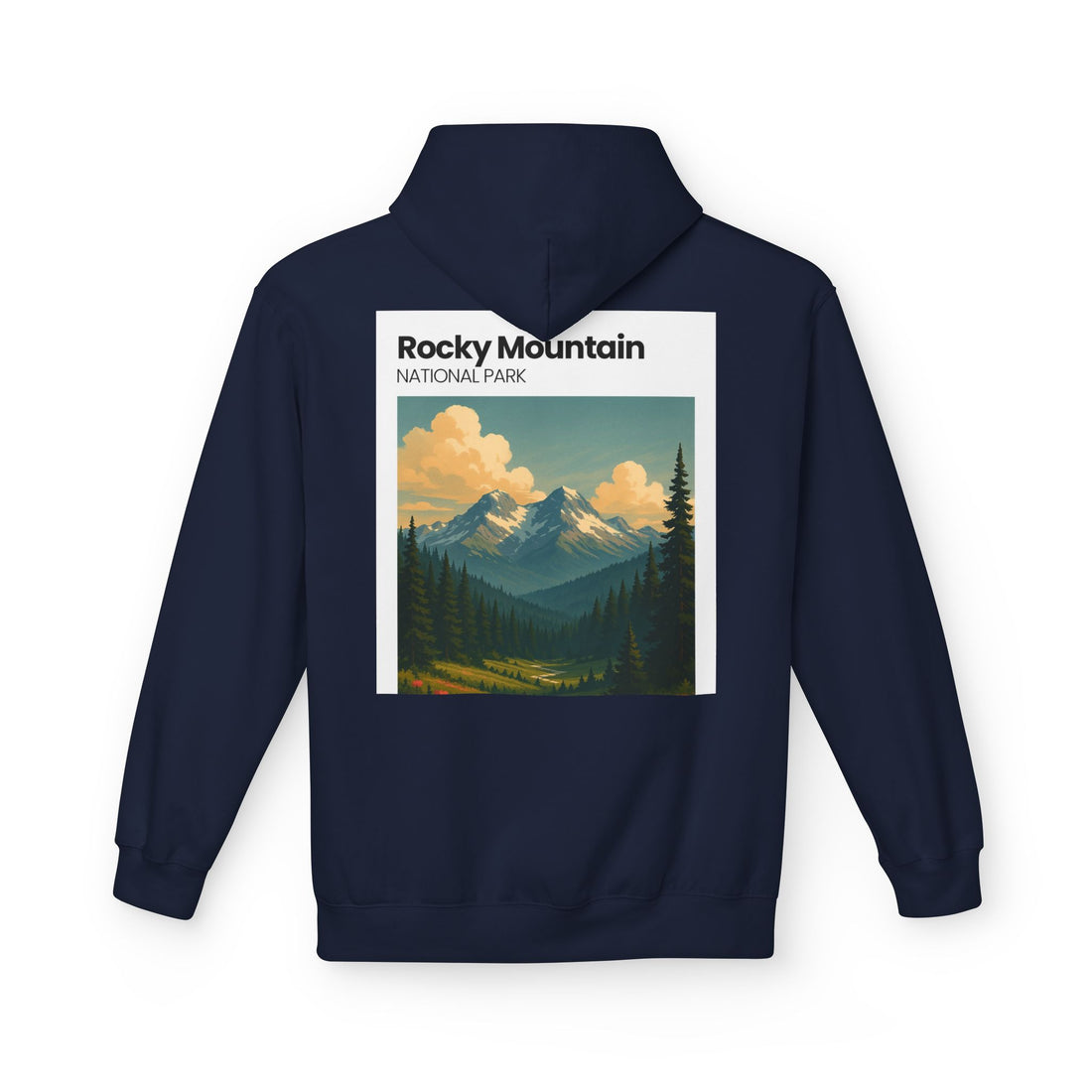 Rocky Mountain National Park Hoodie | Vintage Landscape Print